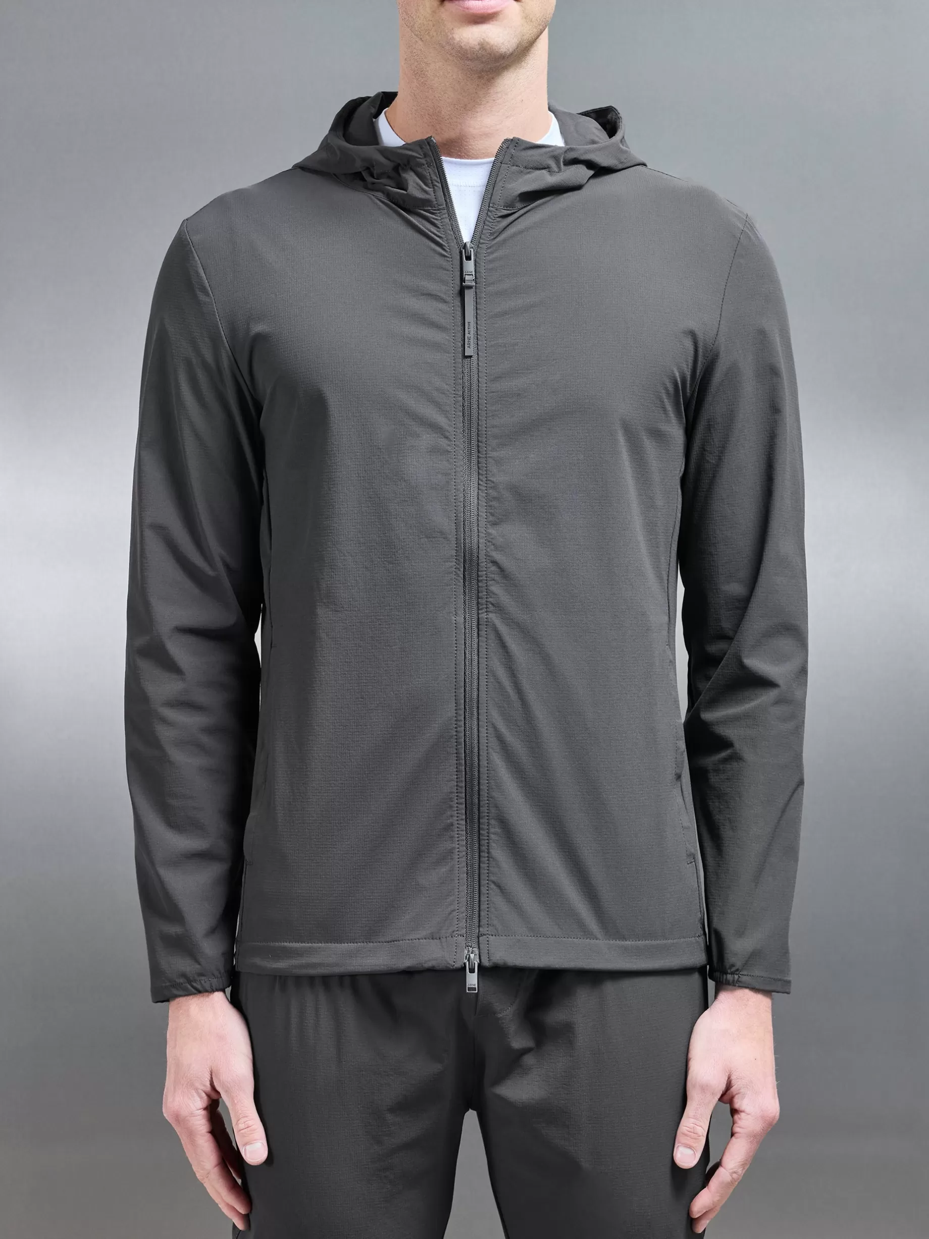 Shop ARNE Active Technical Windbreaker - Grey