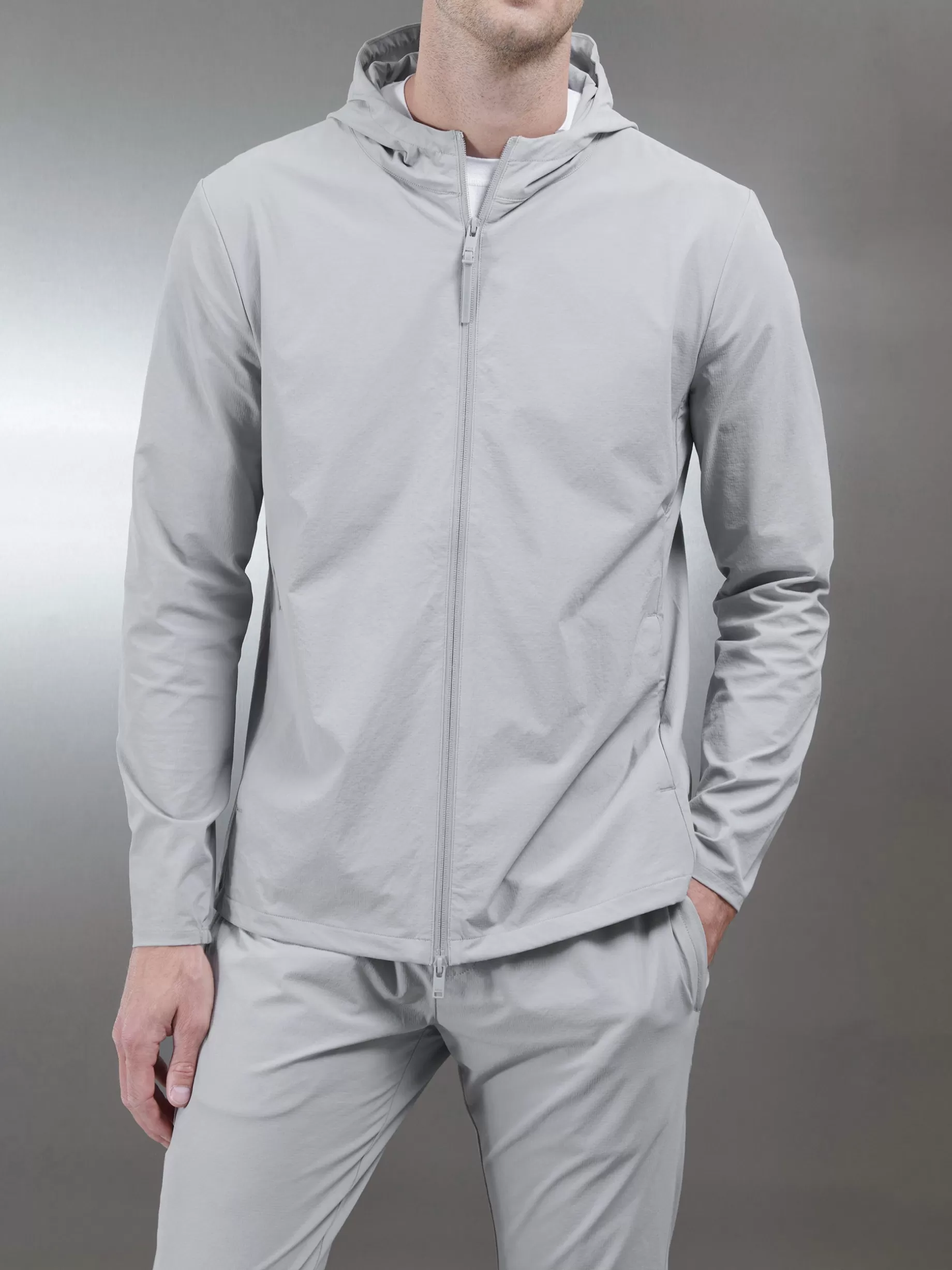 Best Sale ARNE Active Technical Windbreaker - Mid Grey MidGrey