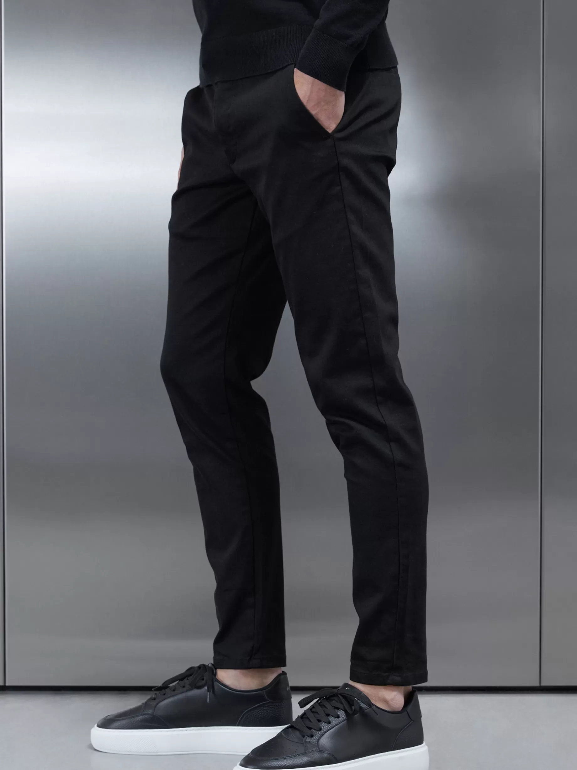 Sale ARNE Chino Trouser - Black