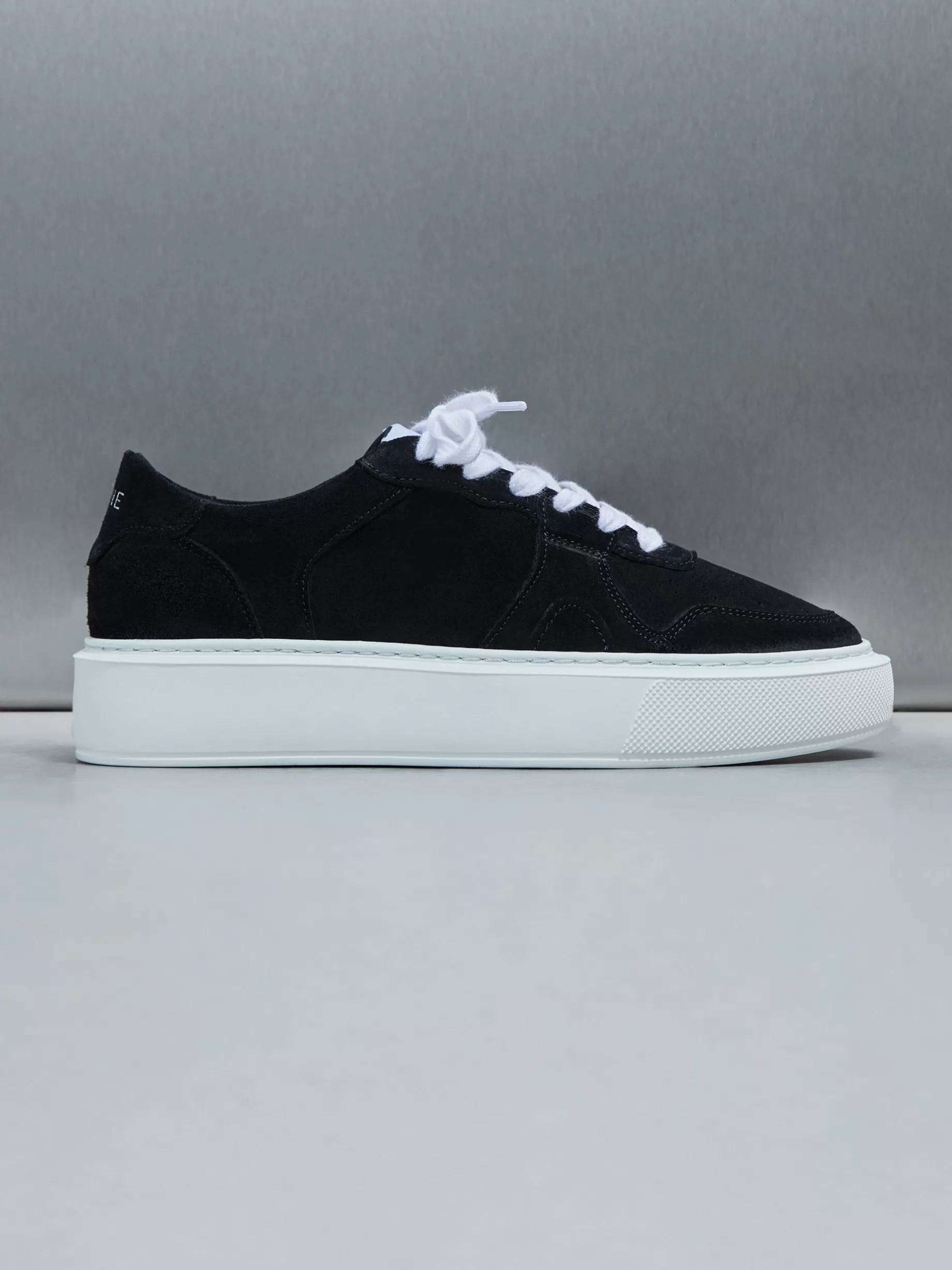 Outlet ARNE Court Trainer - Suede Black SuedeBlack