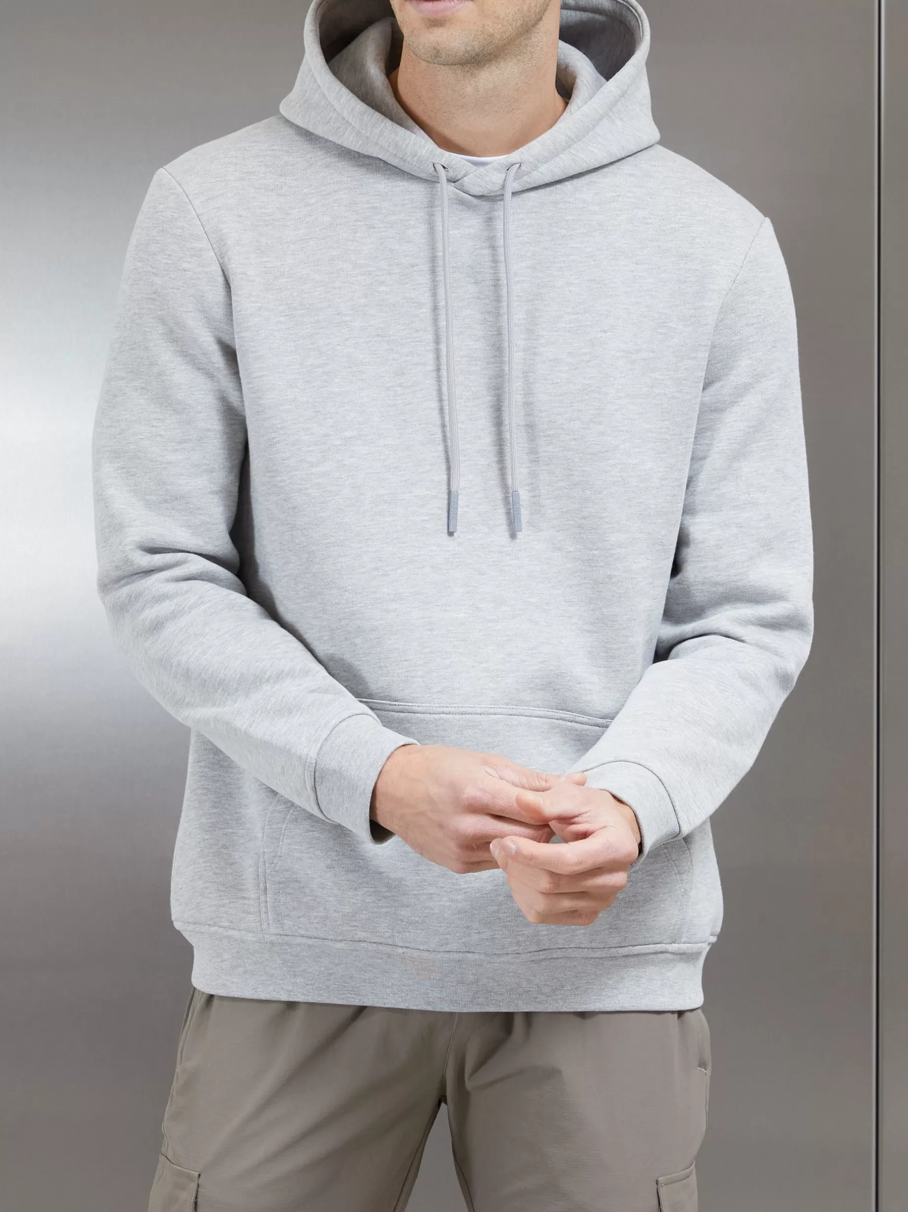 Store ARNE Essential Hoodie - Marl Grey MarlGrey