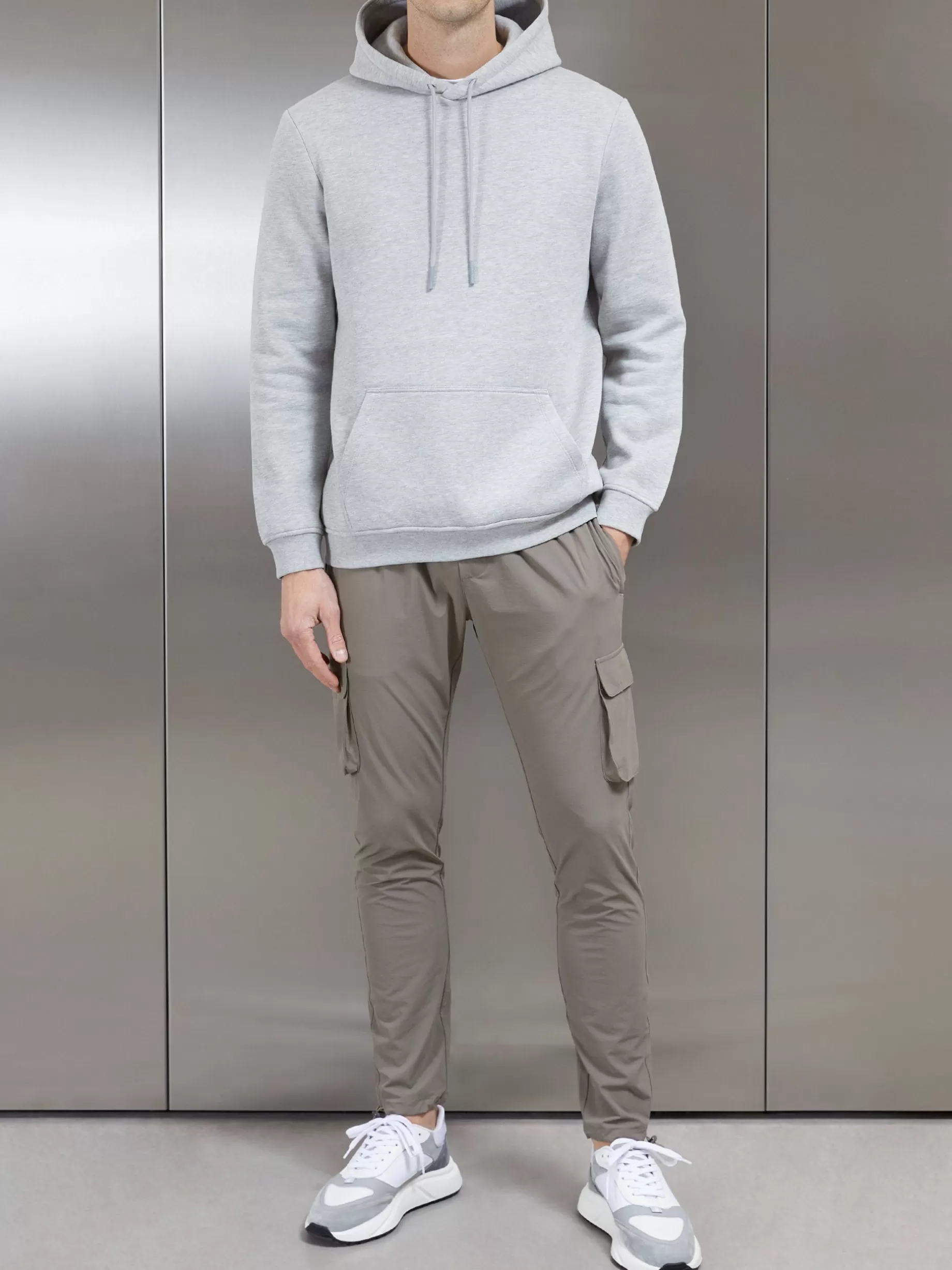 Store ARNE Essential Hoodie - Marl Grey MarlGrey