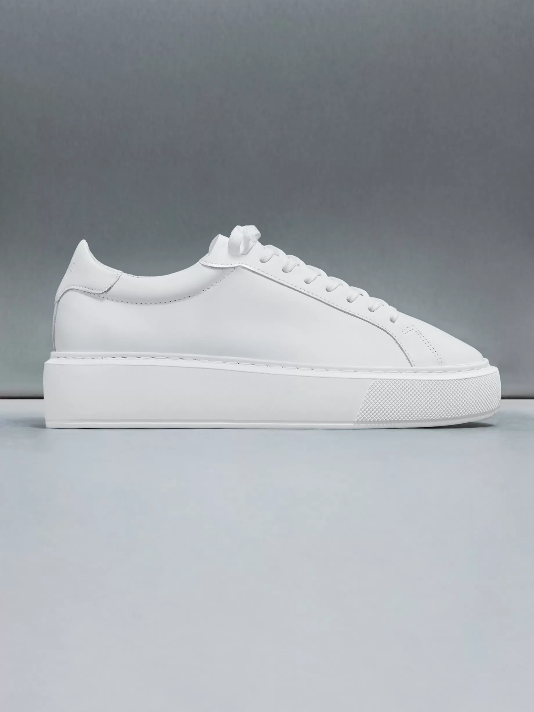 Shop ARNE Essential Leather Trainer - White