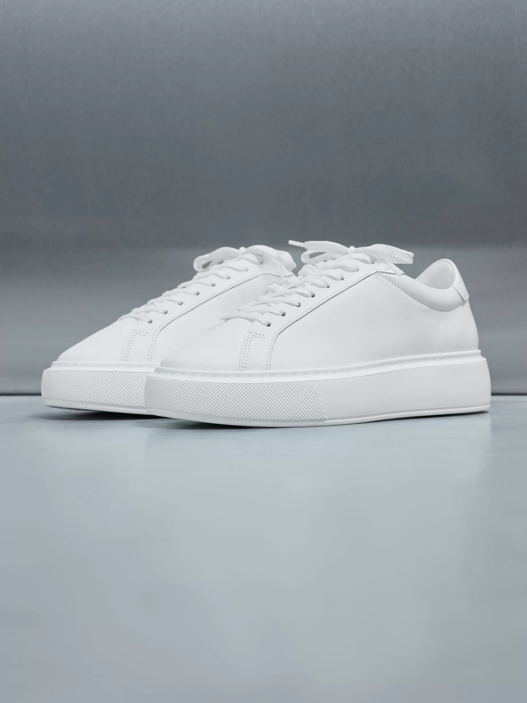 Shop ARNE Essential Leather Trainer - White