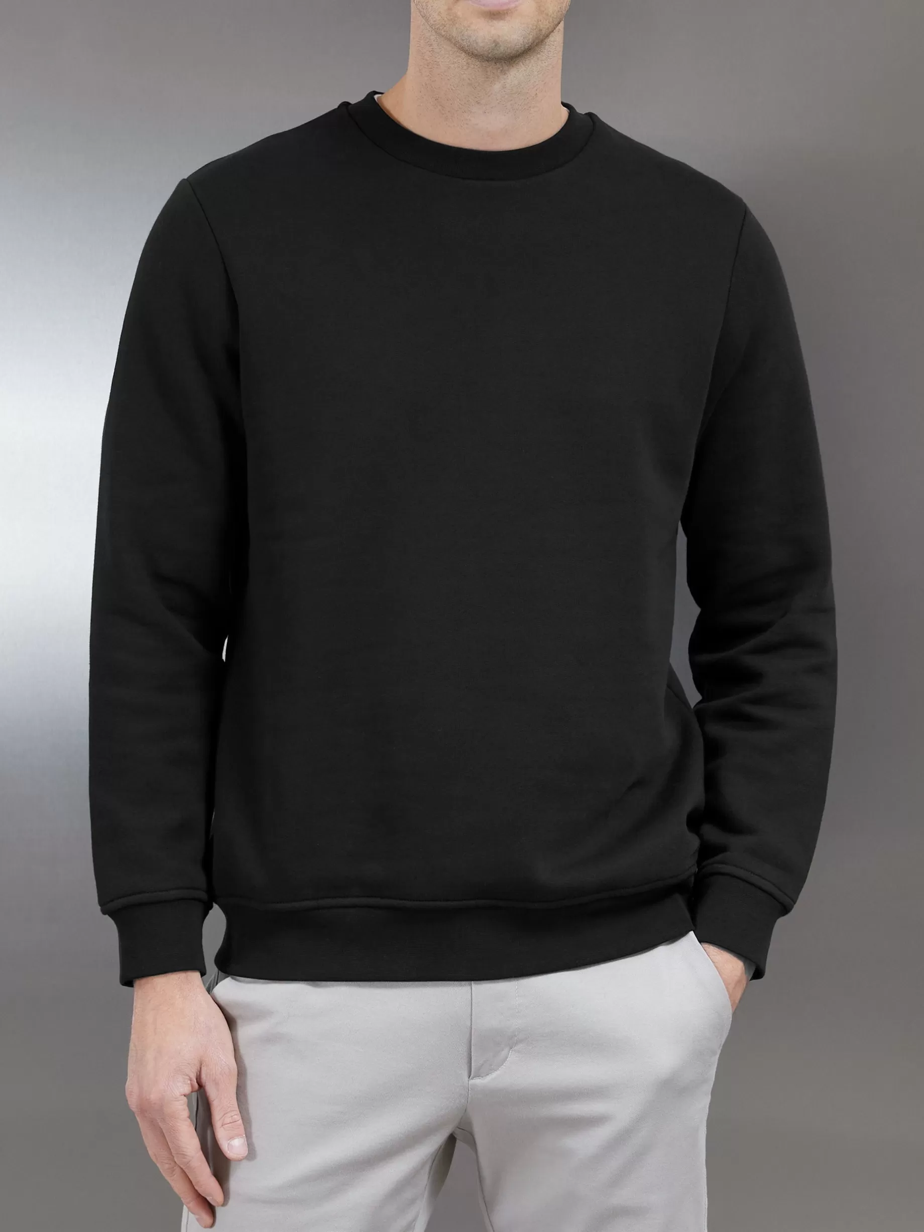 Sale ARNE Essential Sweatshirt - Black