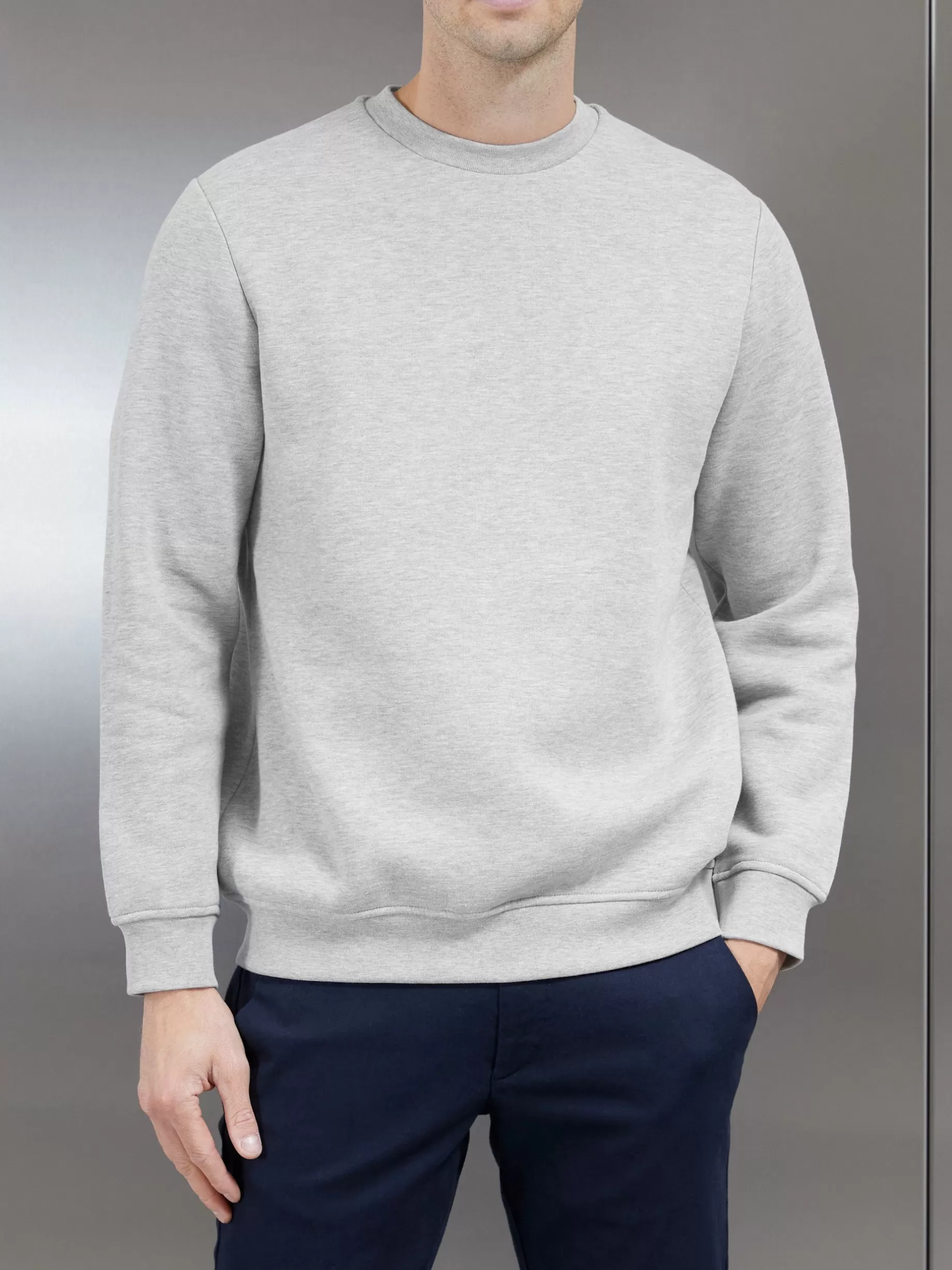 Online ARNE Essential Sweatshirt - Marl Grey MarlGrey