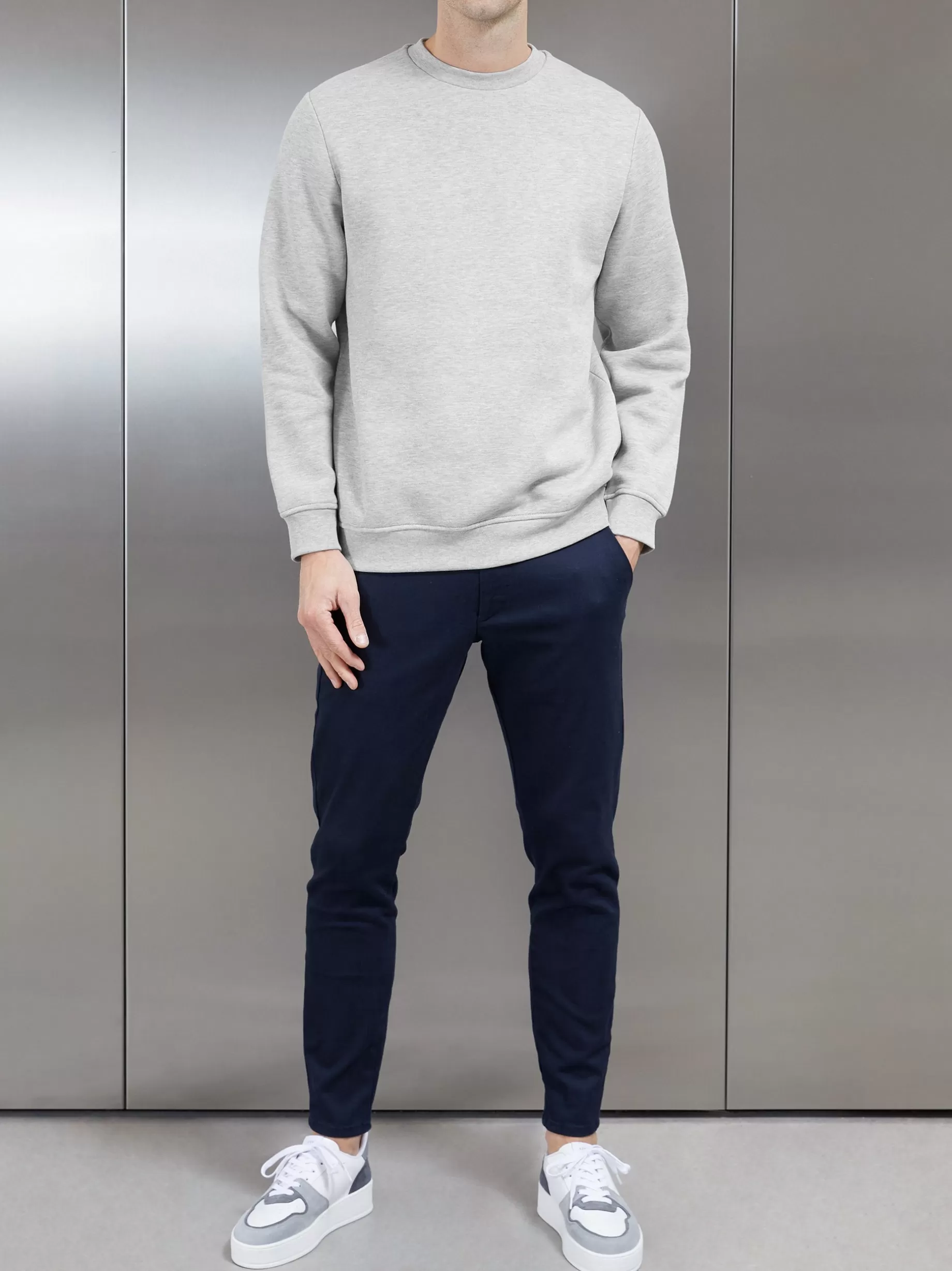 Online ARNE Essential Sweatshirt - Marl Grey MarlGrey