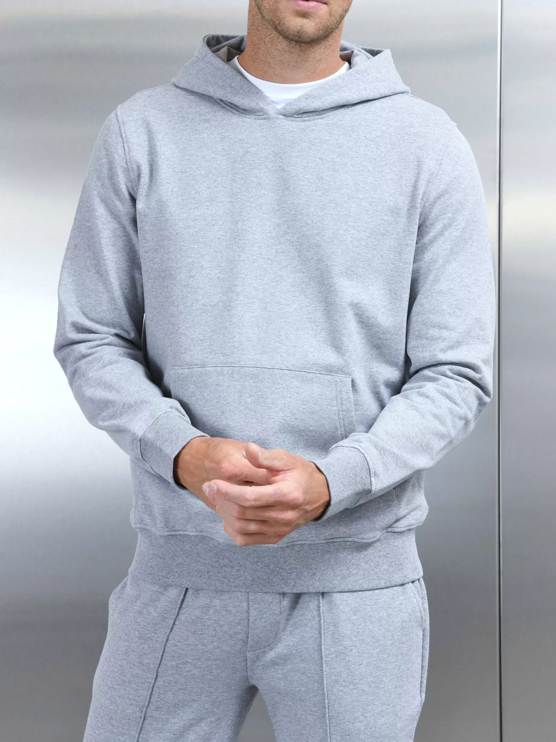 Discount ARNE Jersey Hoodie - Marl Grey MarlGrey