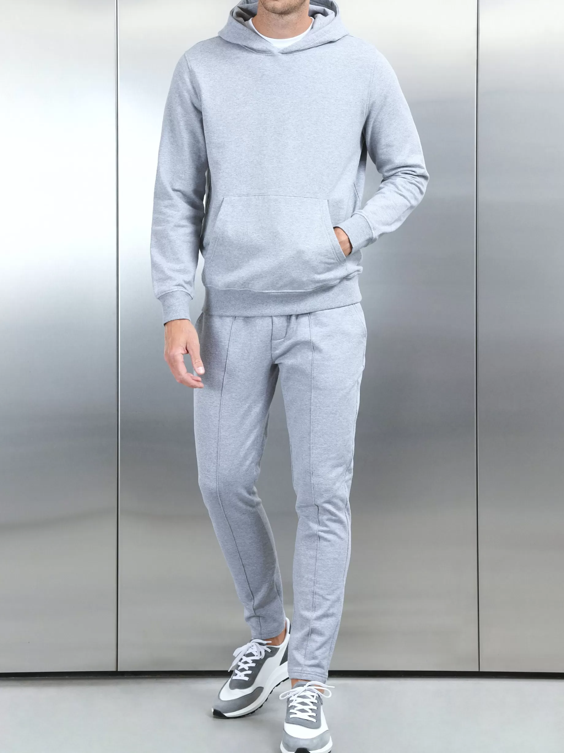 Discount ARNE Jersey Hoodie - Marl Grey MarlGrey