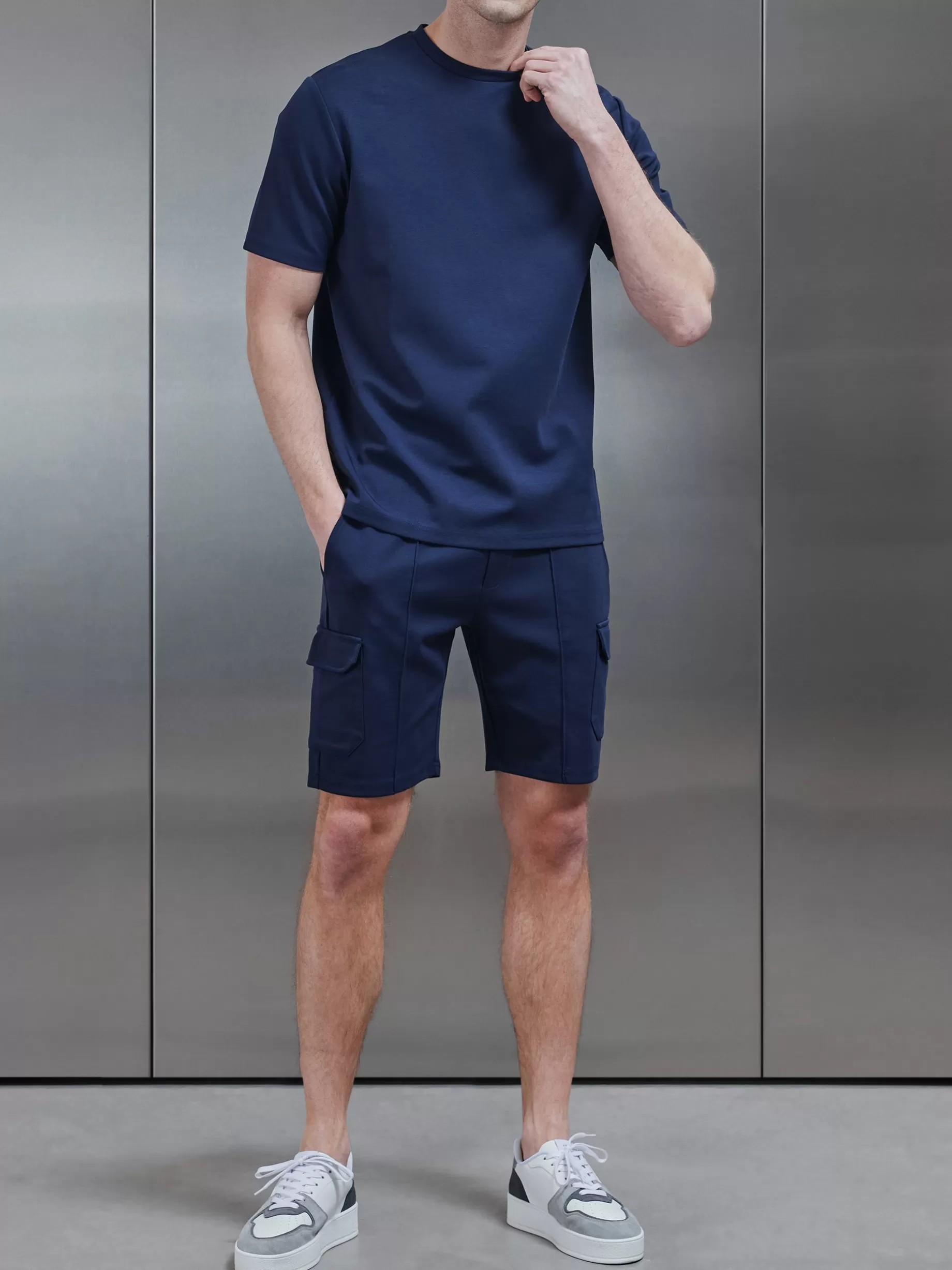 Cheap ARNE Luxe Cargo Short - Navy