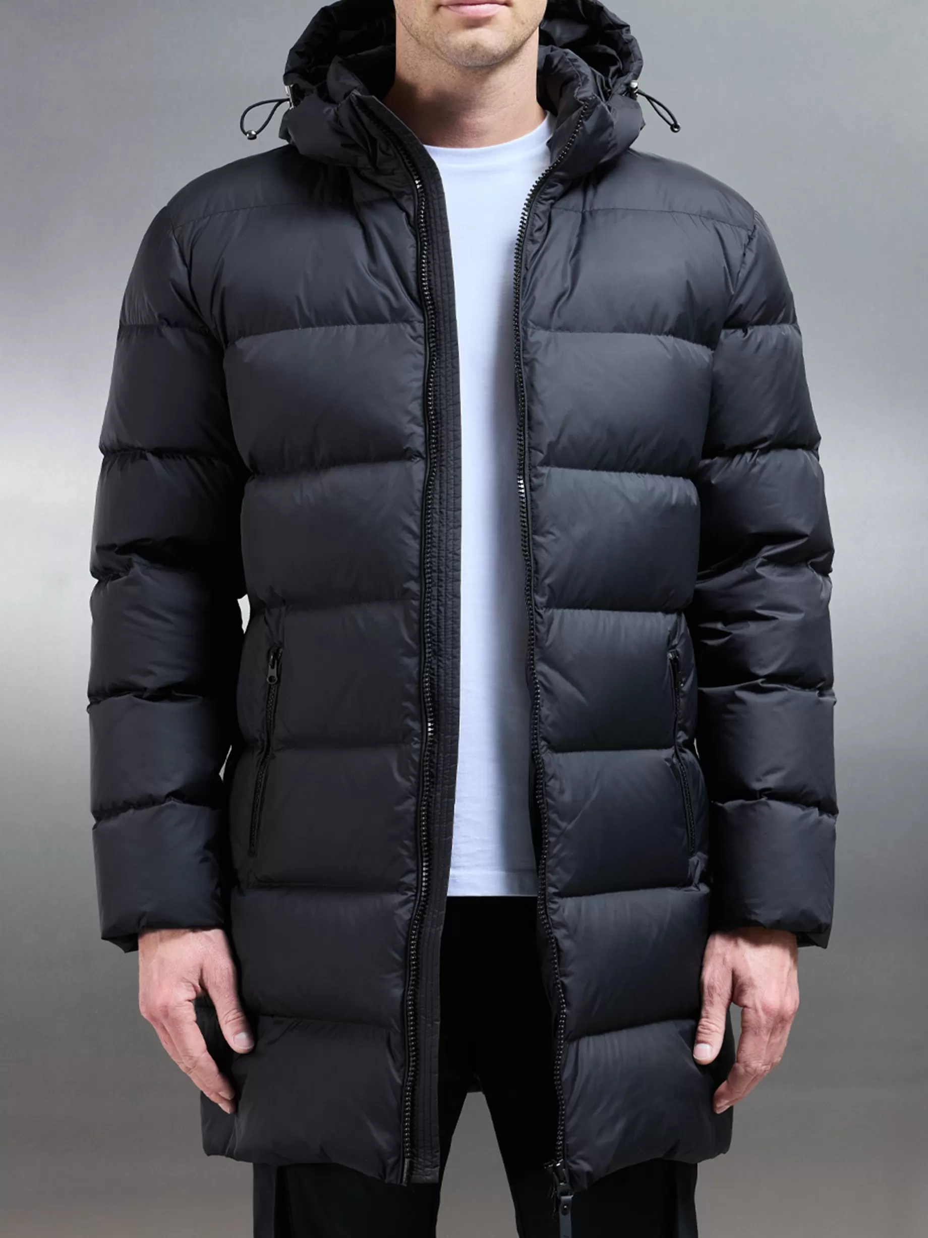 Flash Sale ARNE Mid Length Down Jacket - Midnight Black MidnightBlack