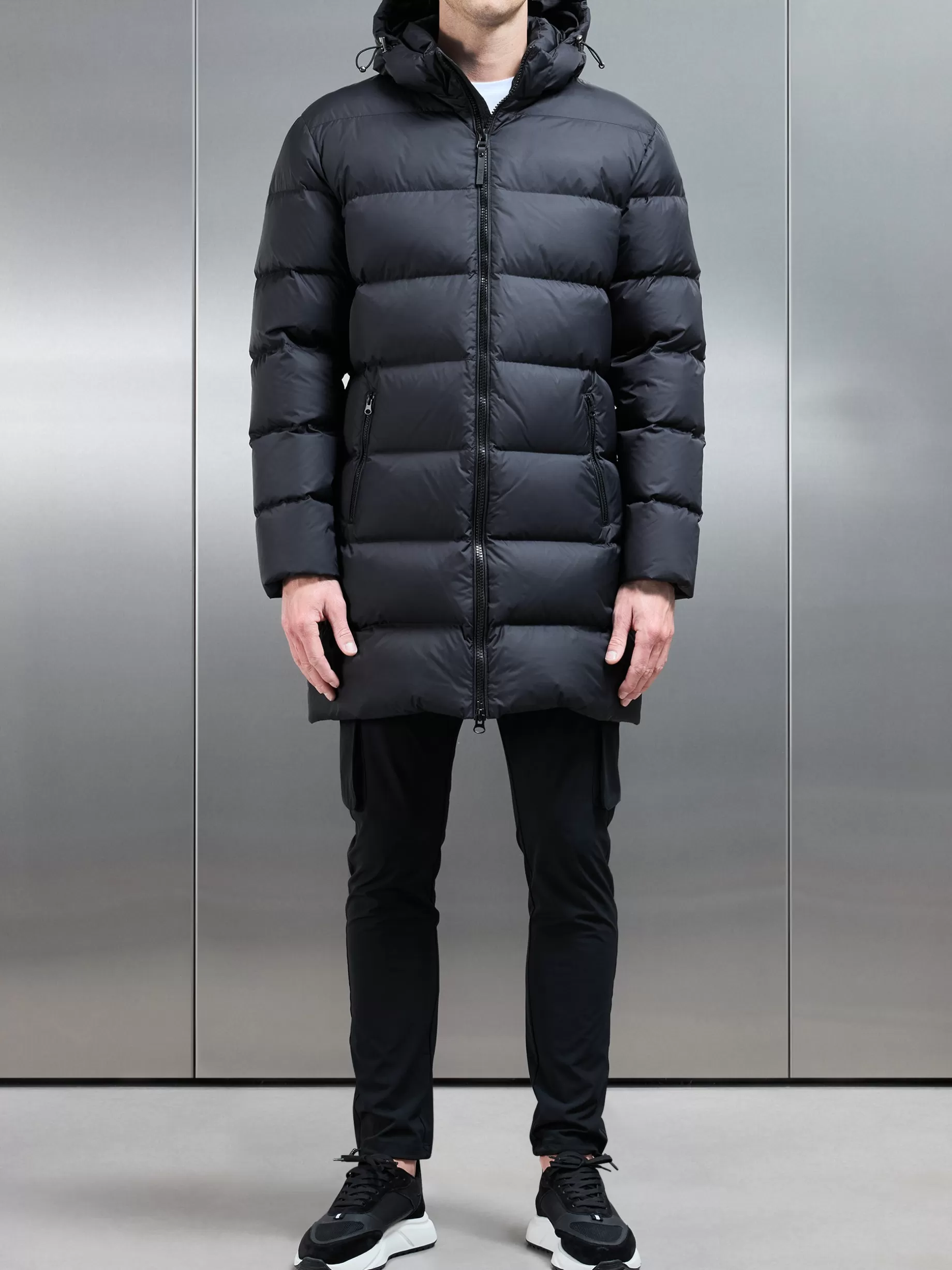 Flash Sale ARNE Mid Length Down Jacket - Midnight Black MidnightBlack