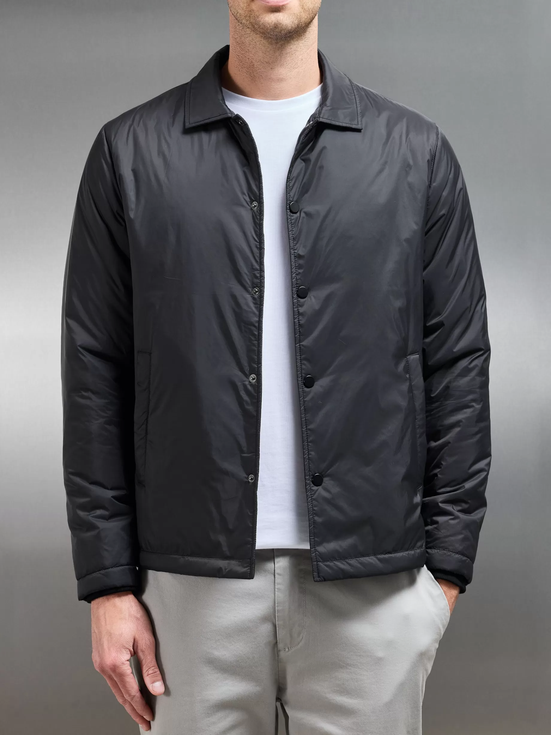 Clearance ARNE Padded Coach Jacket - Black