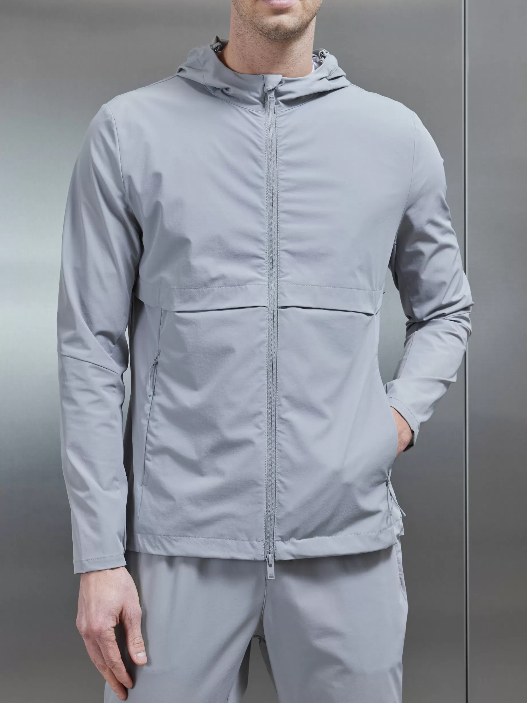 Discount ARNE Performance Windbreaker - Mid Grey MidGrey