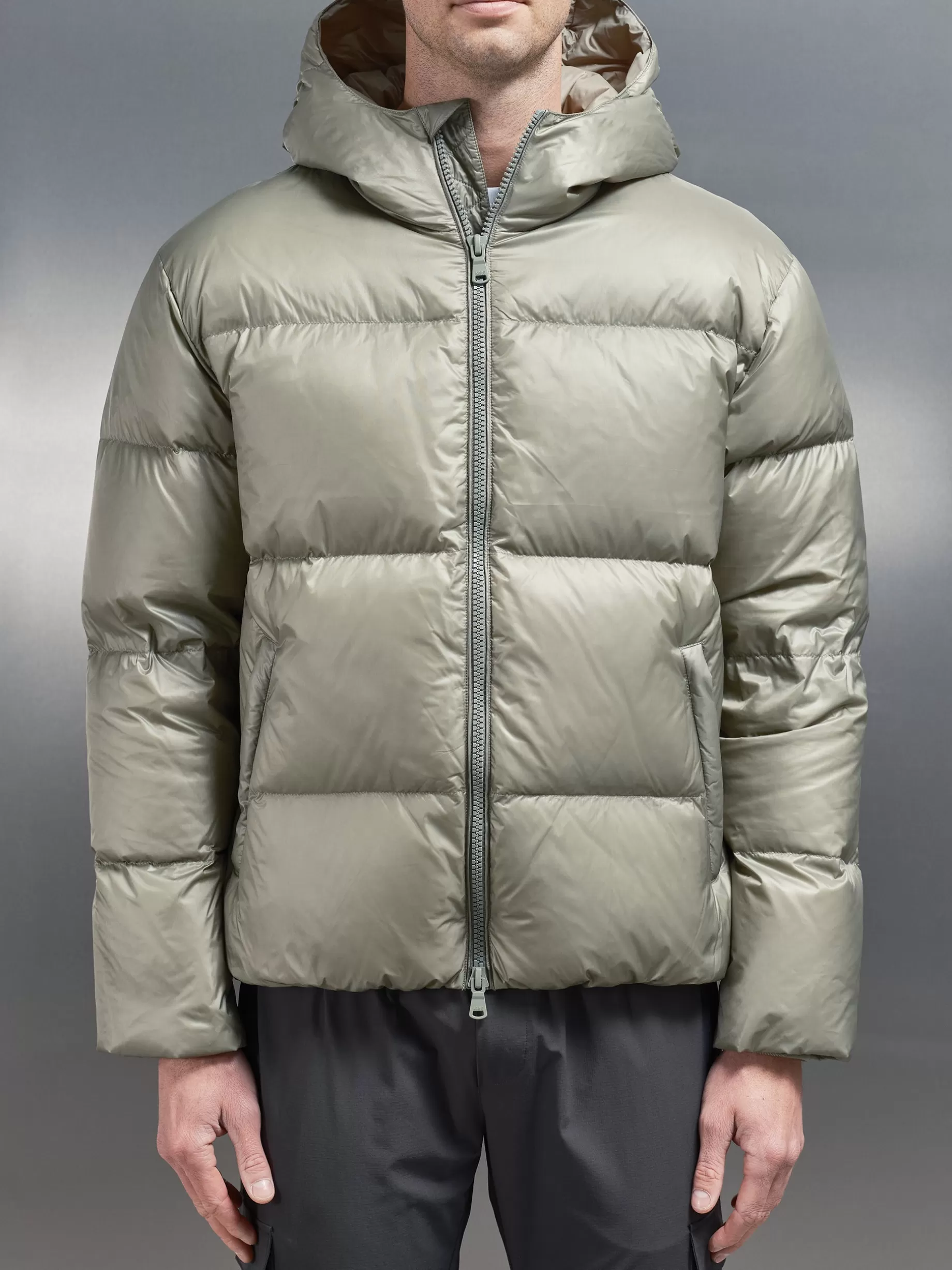 Clearance ARNE Quilted Down Jacket - Olive