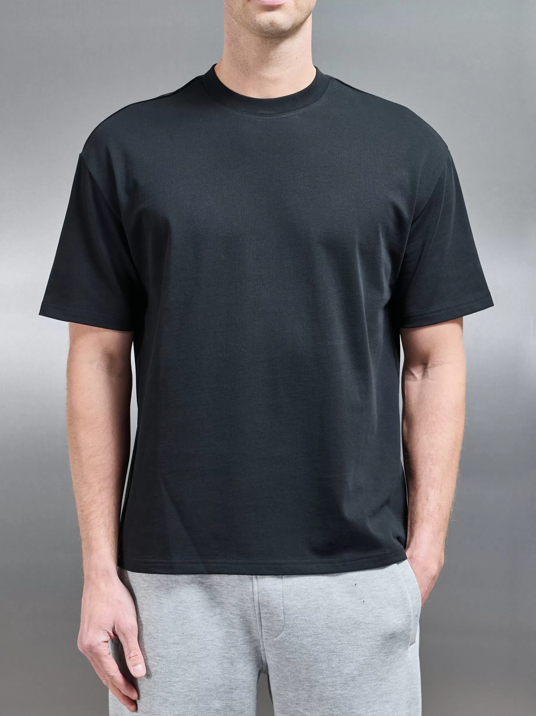 Online ARNE Relaxed Fit Cotton T-Shirt - Black