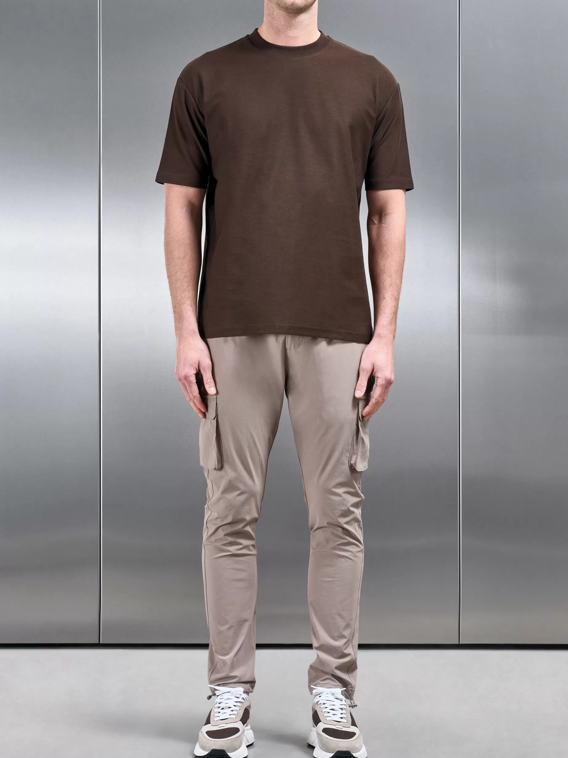 Best ARNE Relaxed Fit Cotton T-Shirt - Brown