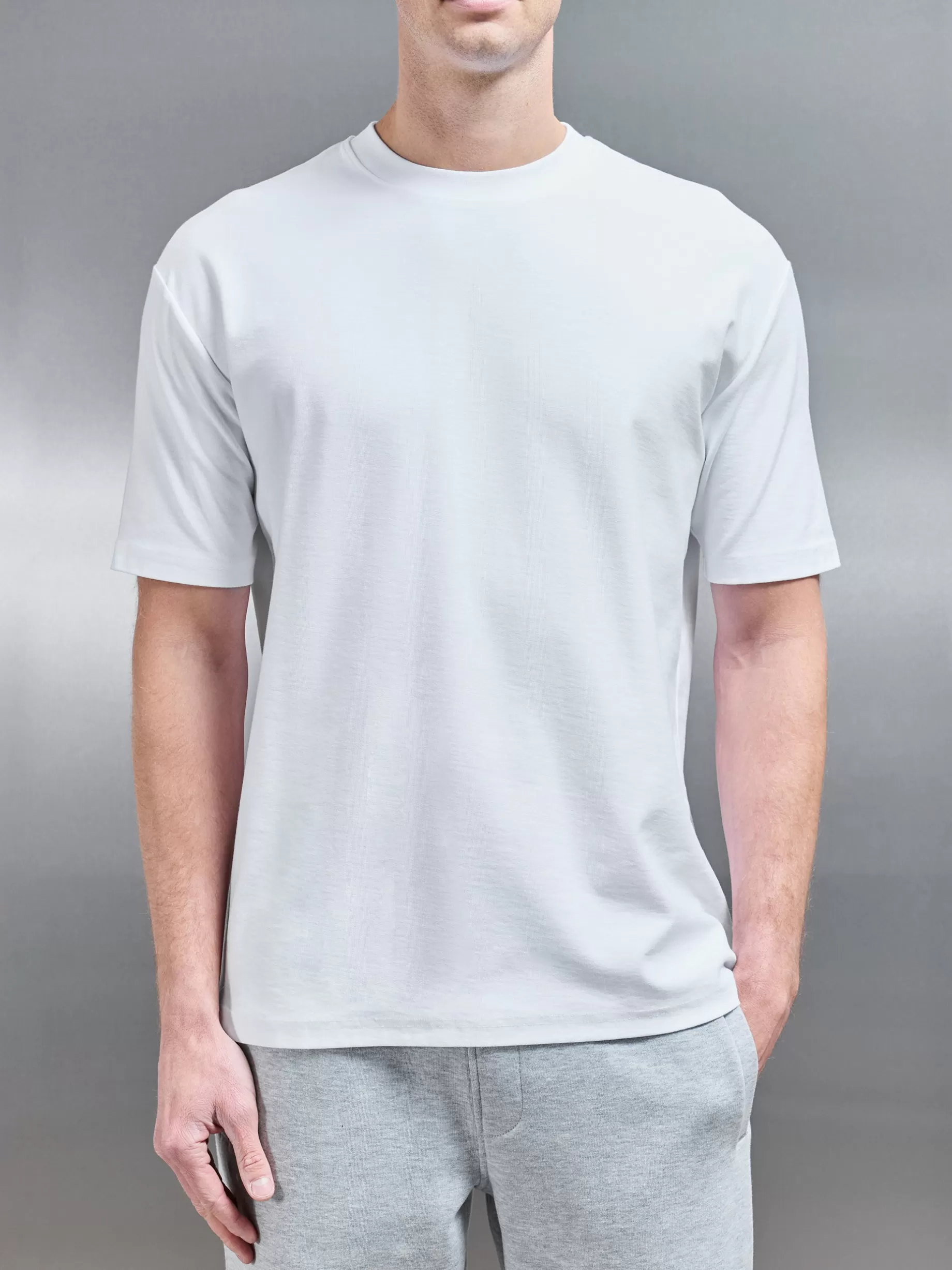 Hot ARNE Relaxed Fit Cotton T-shirt - White