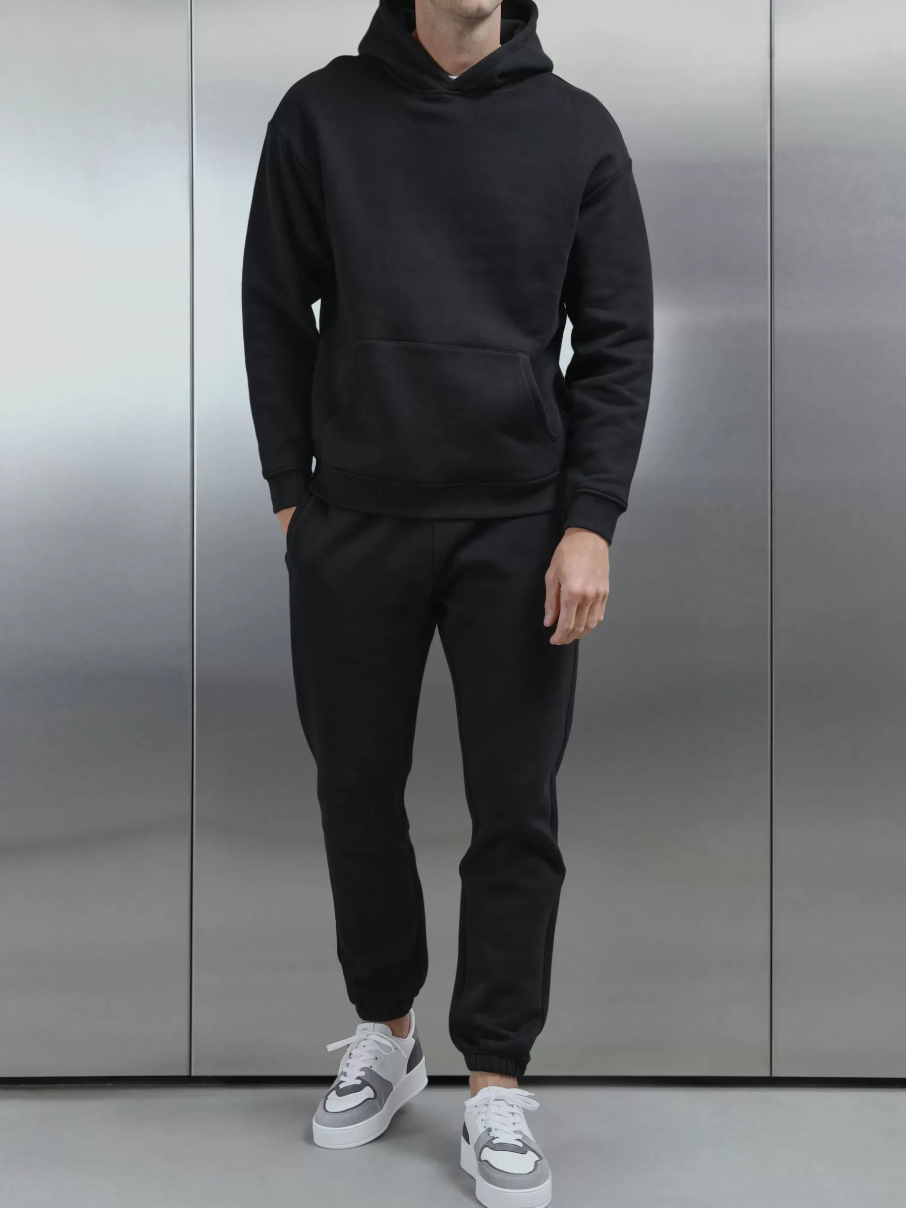 Cheap ARNE Relaxed Fit Hoodie - Black