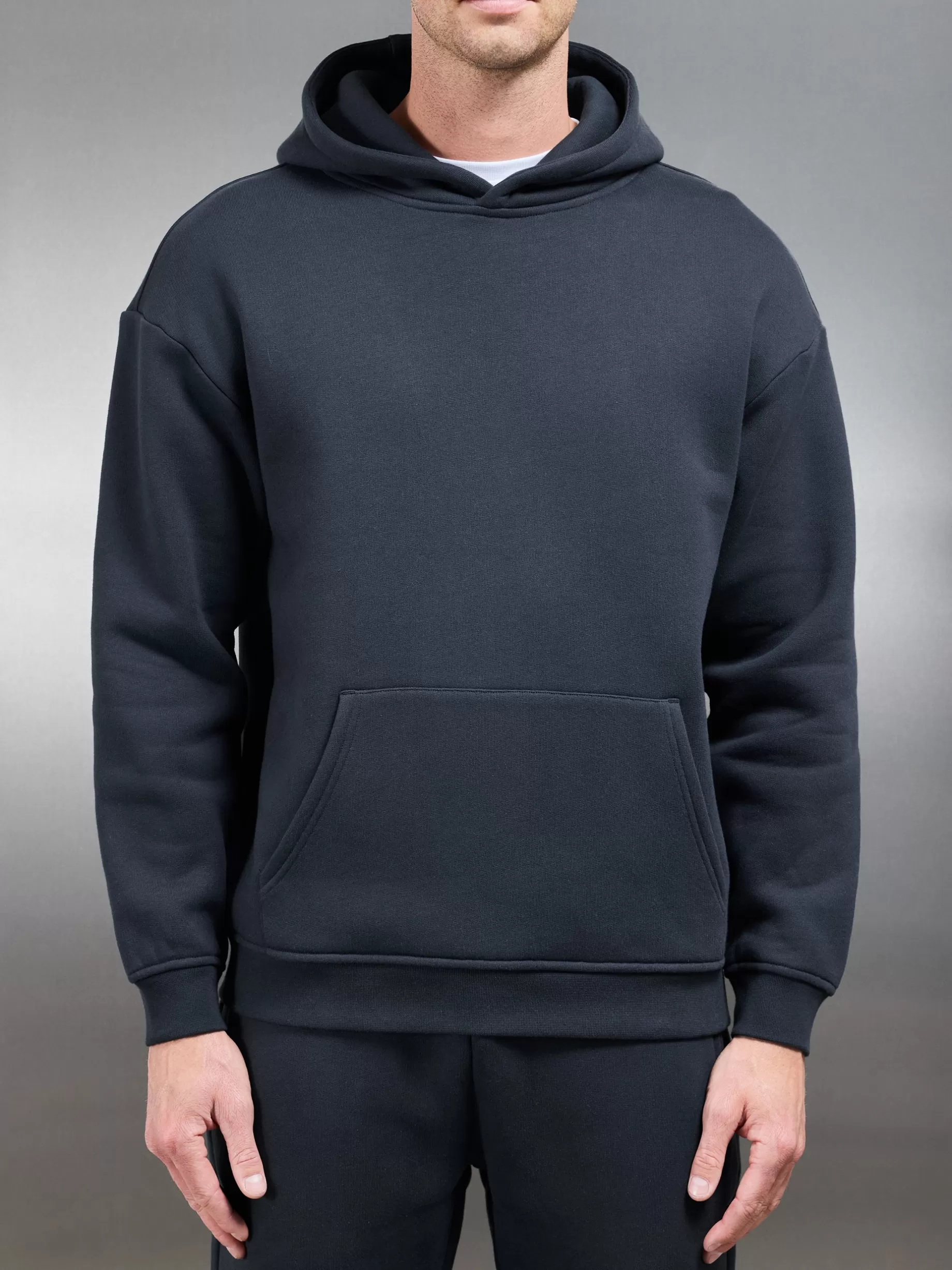 Discount ARNE Relaxed Fit Hoodie - Slate Blue SlateBlue