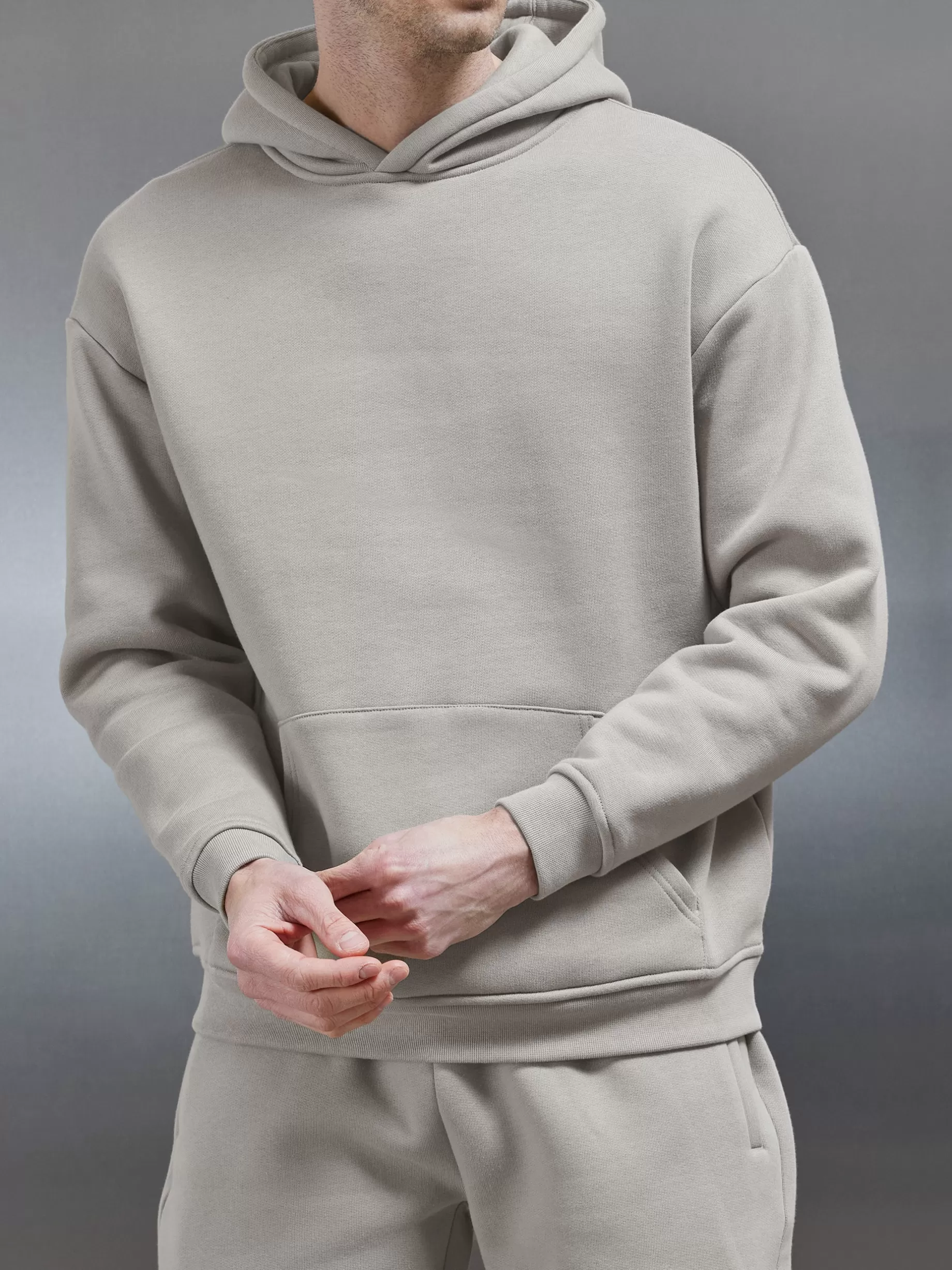 Sale ARNE Relaxed Fit Hoodie - Stone