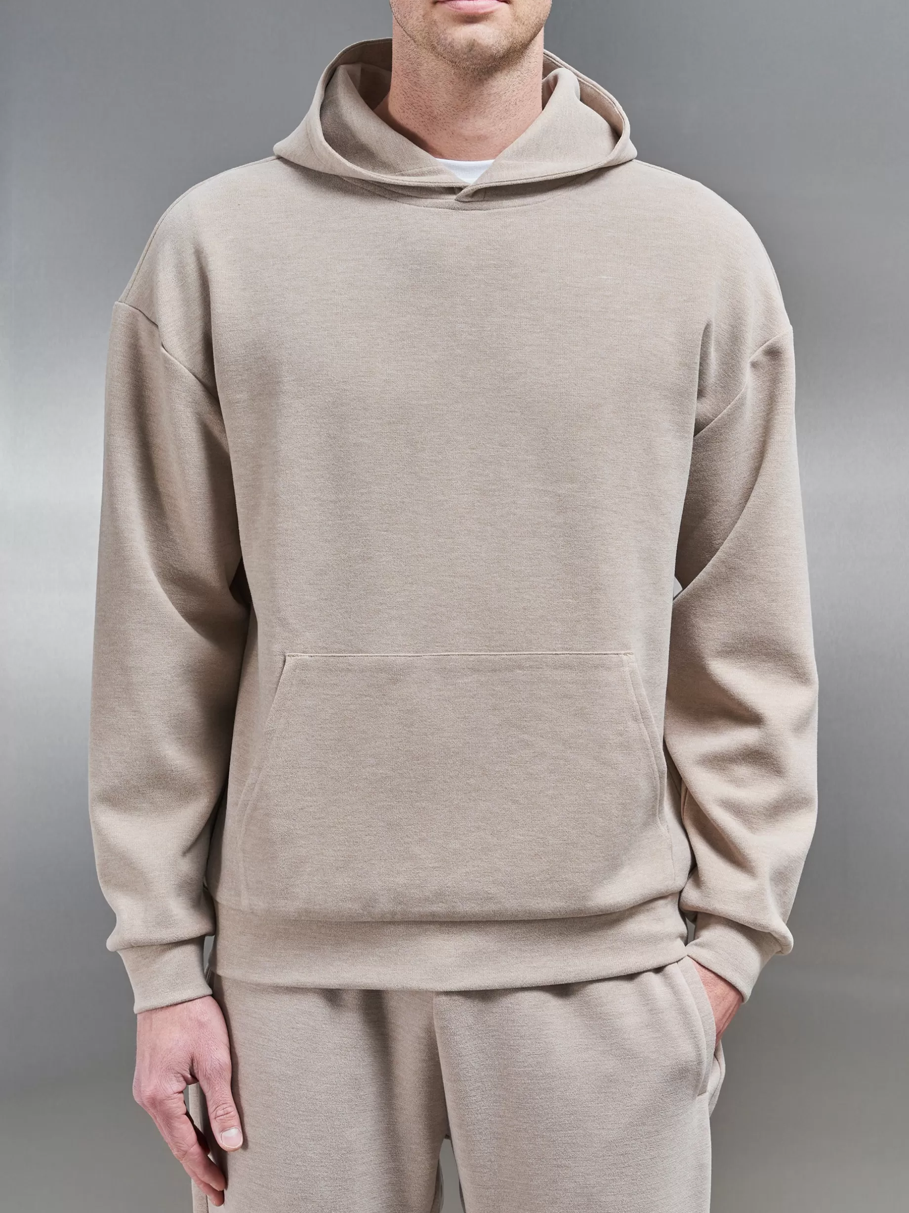 Best Sale ARNE Relaxed Fit Knitted Hoodie - Stone