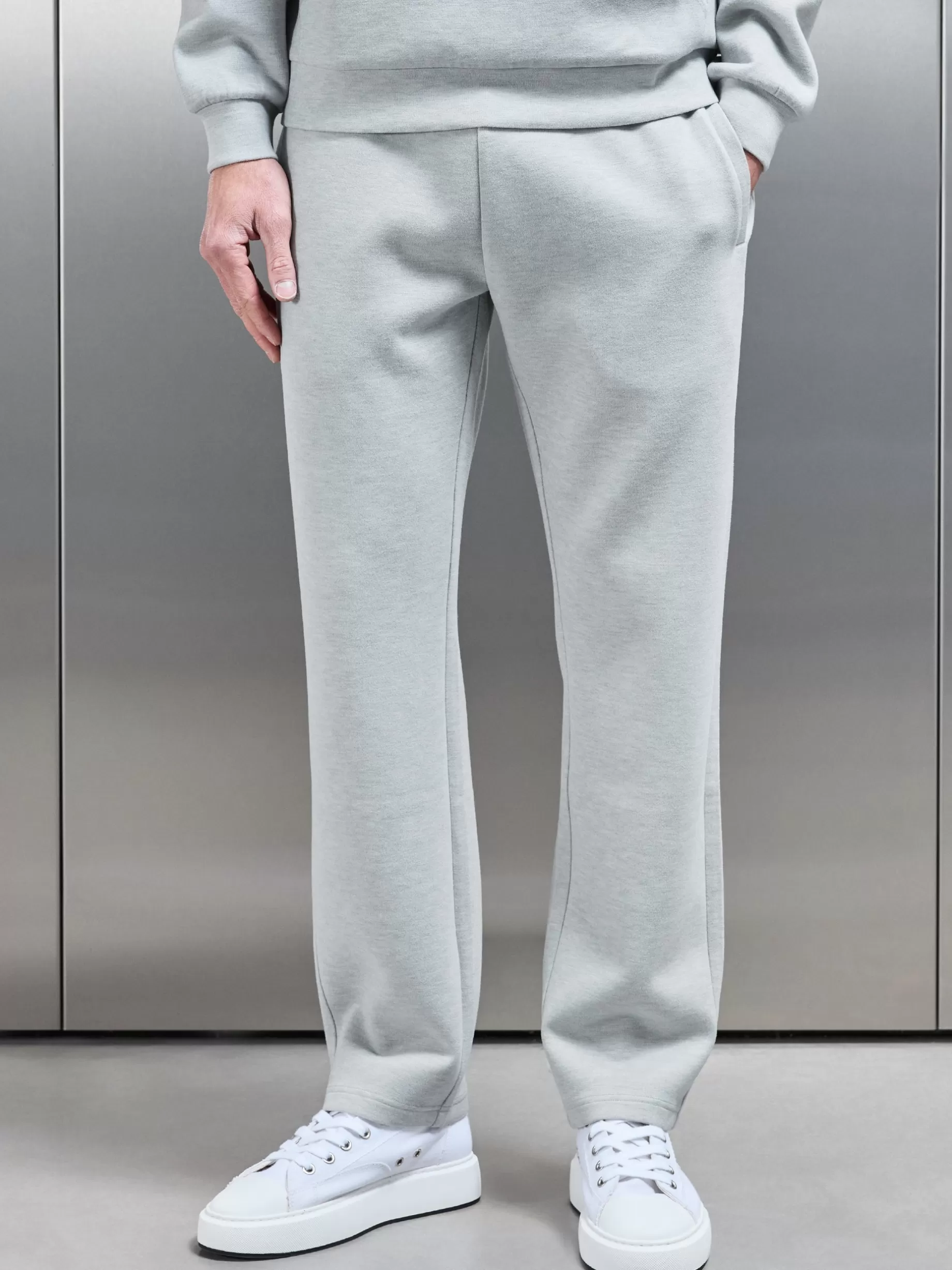 Clearance ARNE Relaxed Fit Knitted Jogger - Marl Grey MarlGrey