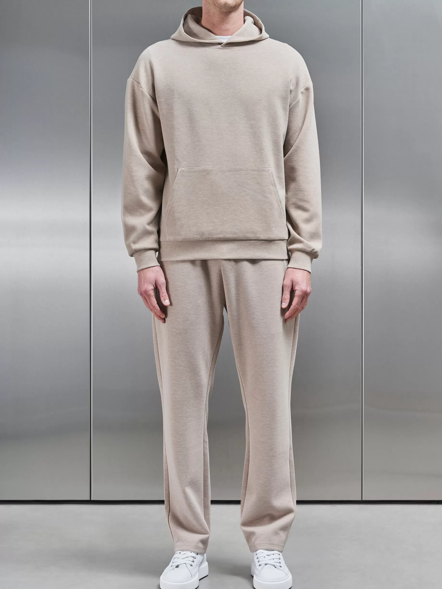 Store ARNE Relaxed Fit Knitted Jogger - Stone