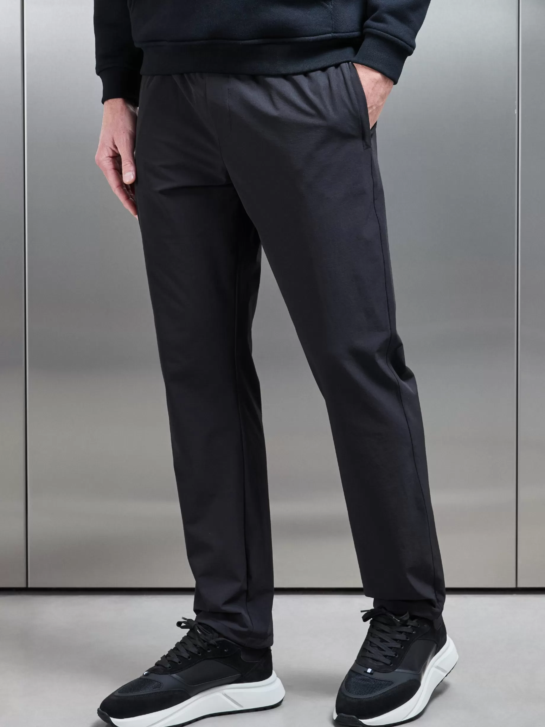 Best ARNE Relaxed Fit Nylon Trackpant - Black