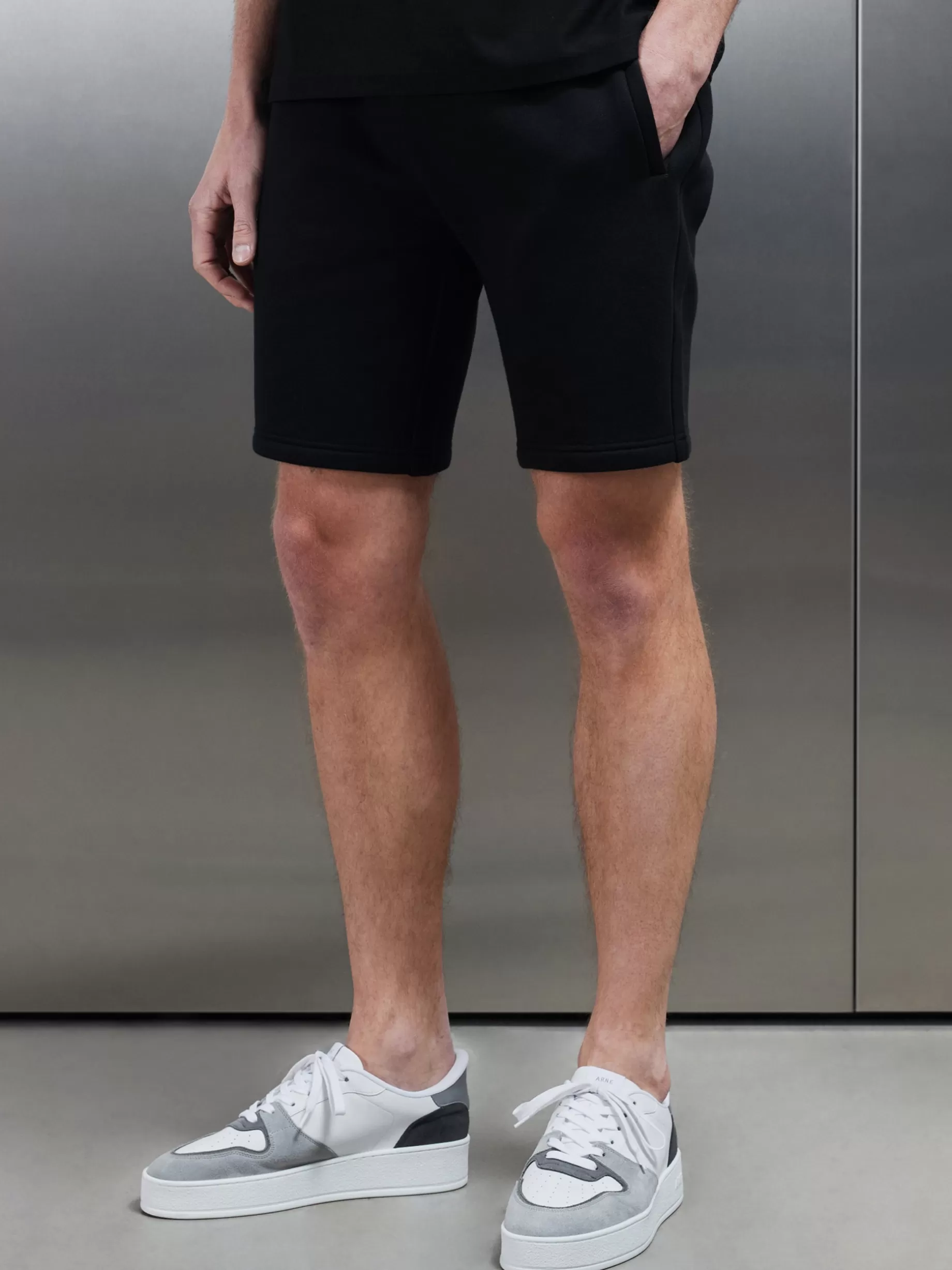 Outlet ARNE Relaxed Fit Short - Black