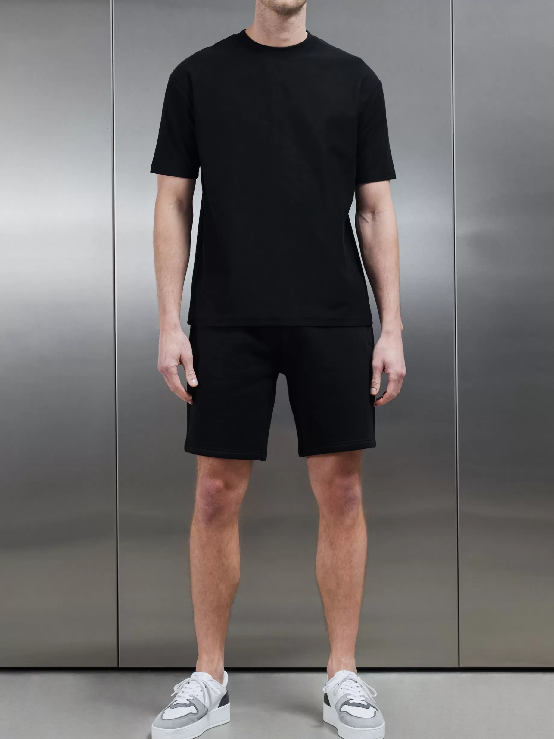 Outlet ARNE Relaxed Fit Short - Black