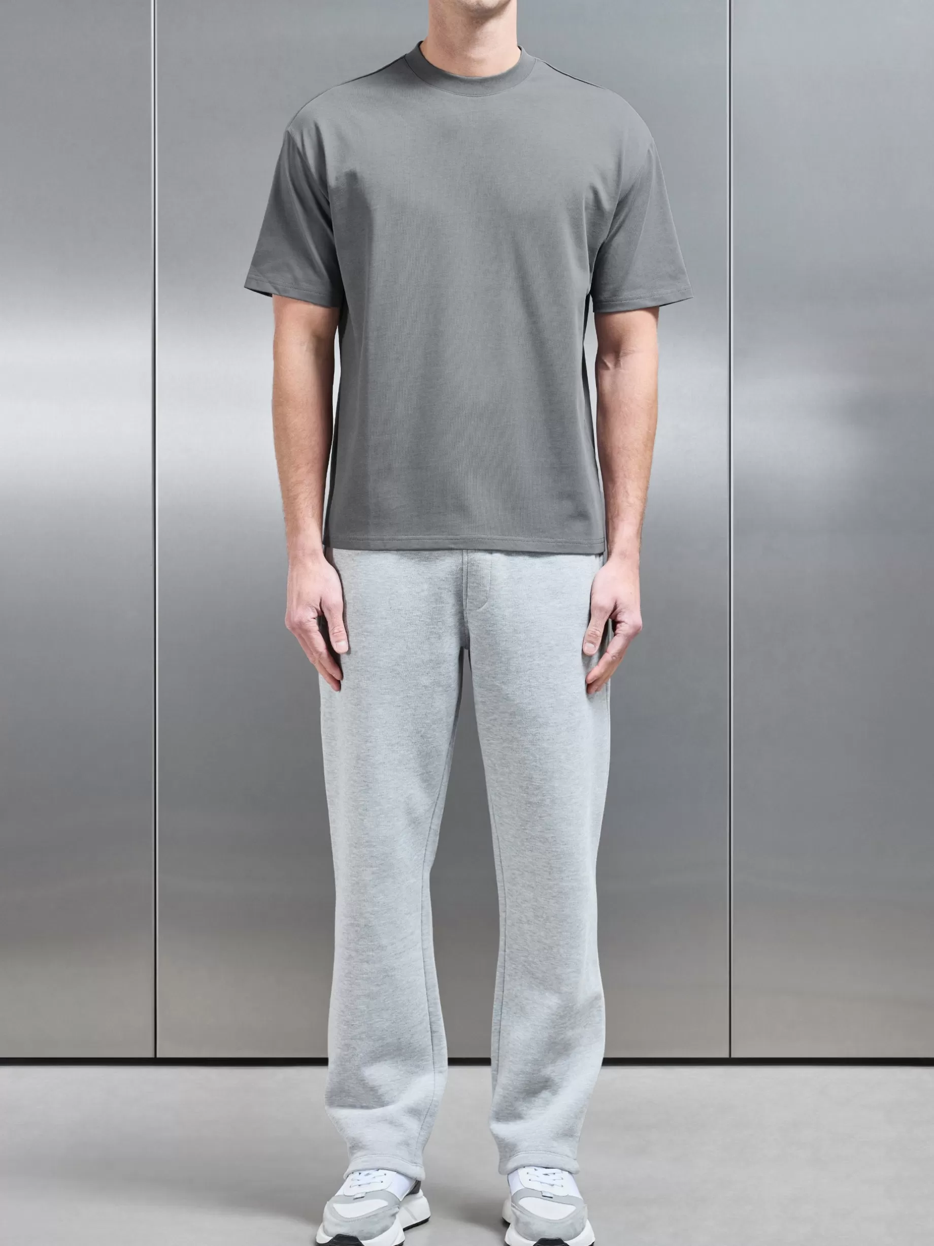 Hot ARNE Relaxed Fit T-Shirt - Charcoal