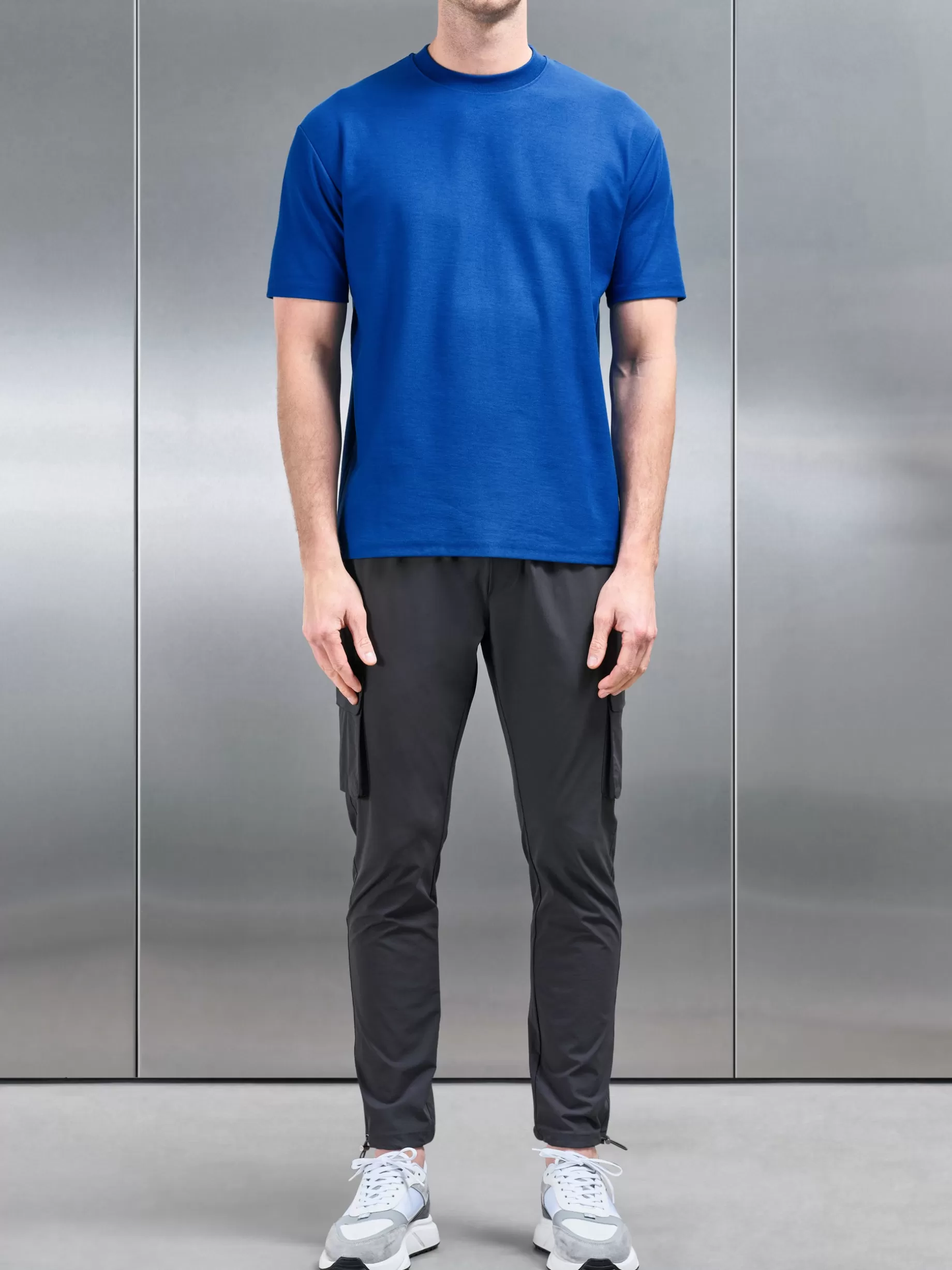 Shop ARNE Relaxed Fit T-Shirt - Cobalt Blue CobaltBlue