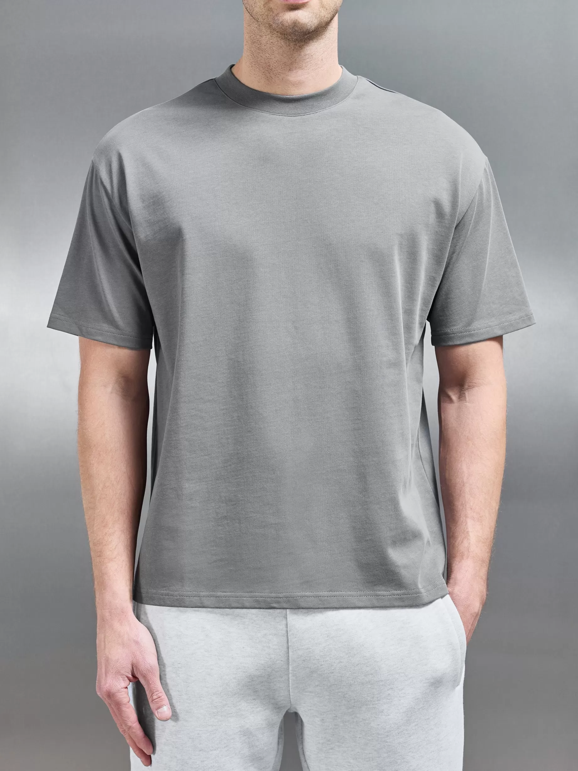 Cheap ARNE Relaxed Fit T-Shirt - Grey