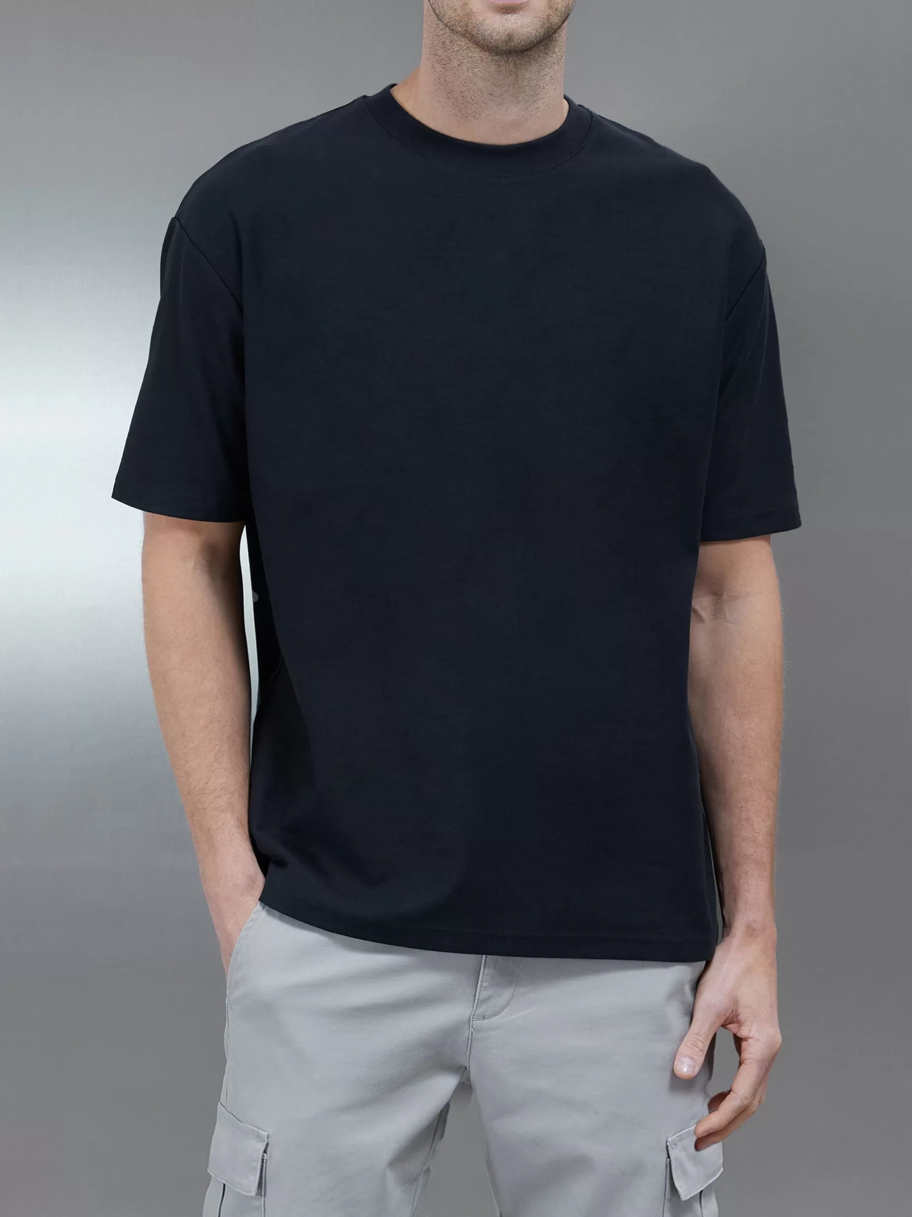 Hot ARNE Relaxed Fit T-Shirt - Midnight Navy MidnightNavy