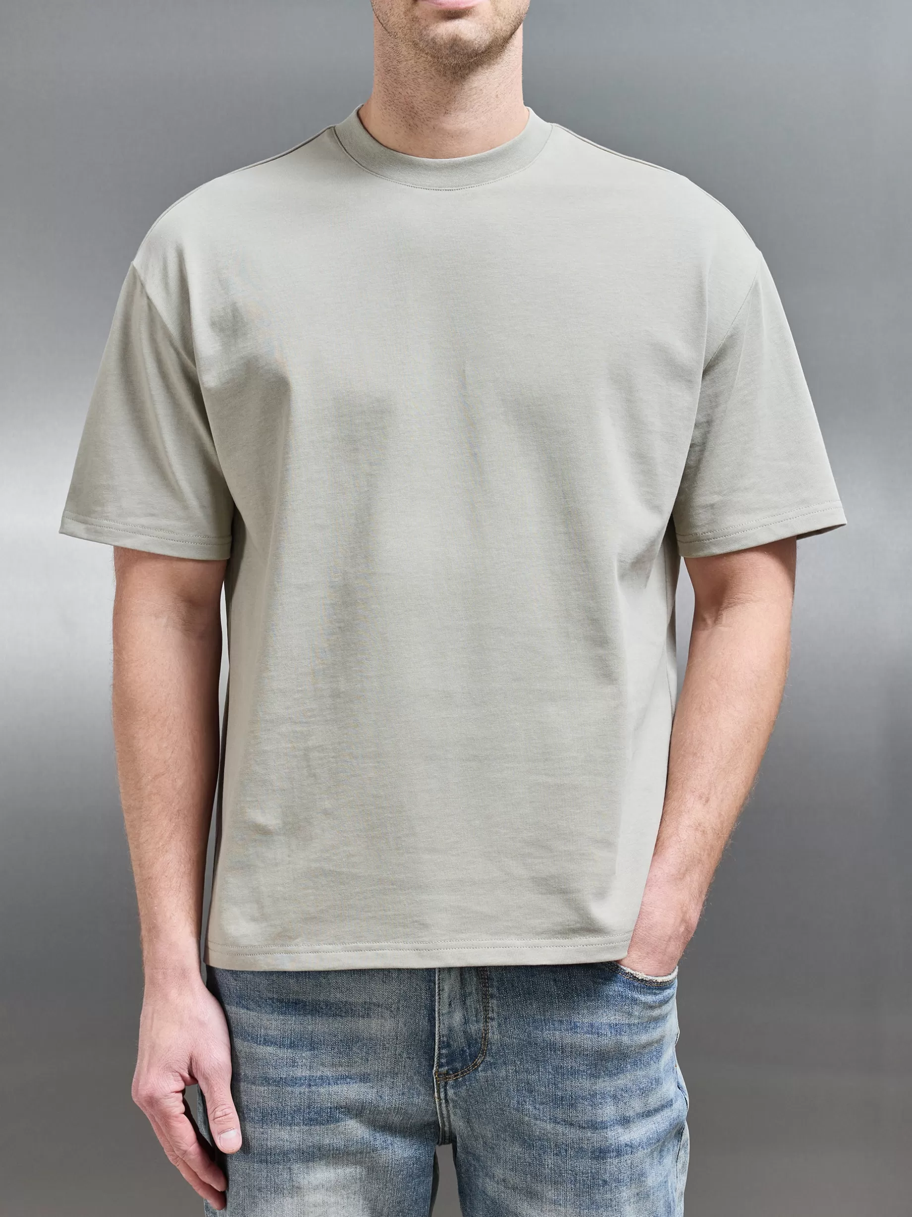 Fashion ARNE Relaxed Fit T-Shirt - Stone