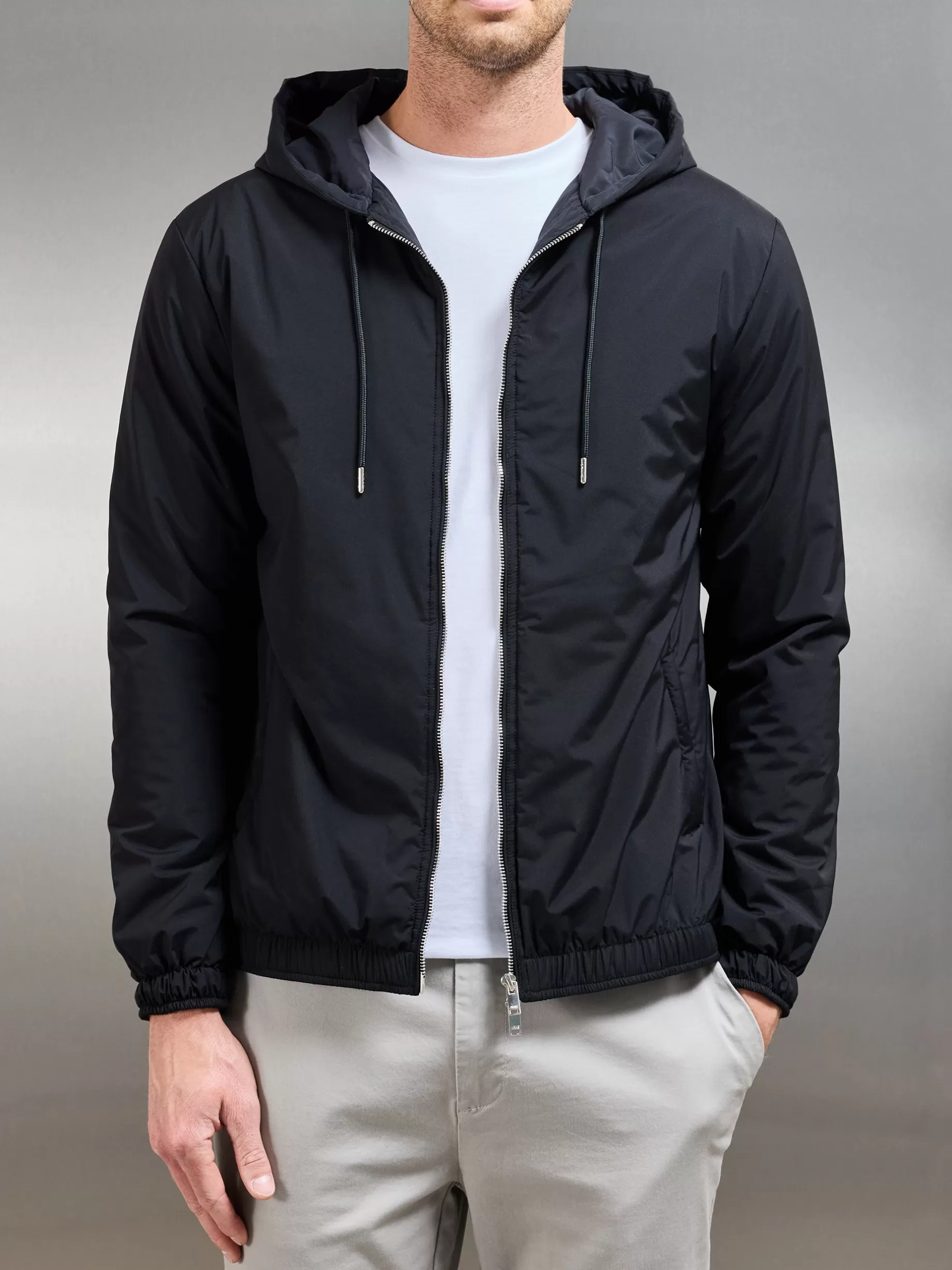 Flash Sale ARNE Shell Padded Windbreaker - Black