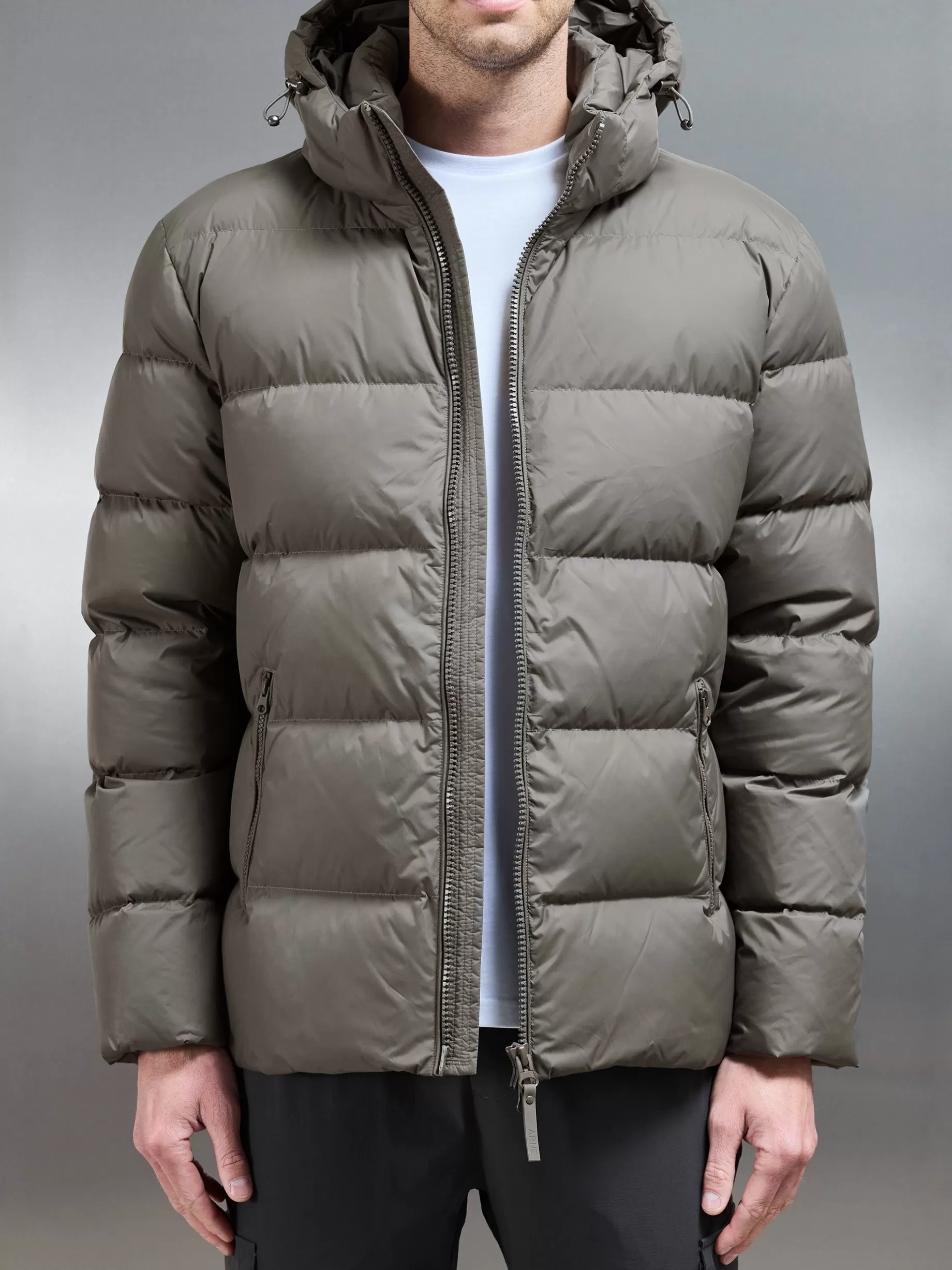 Outlet ARNE Short Down Jacket - Olive