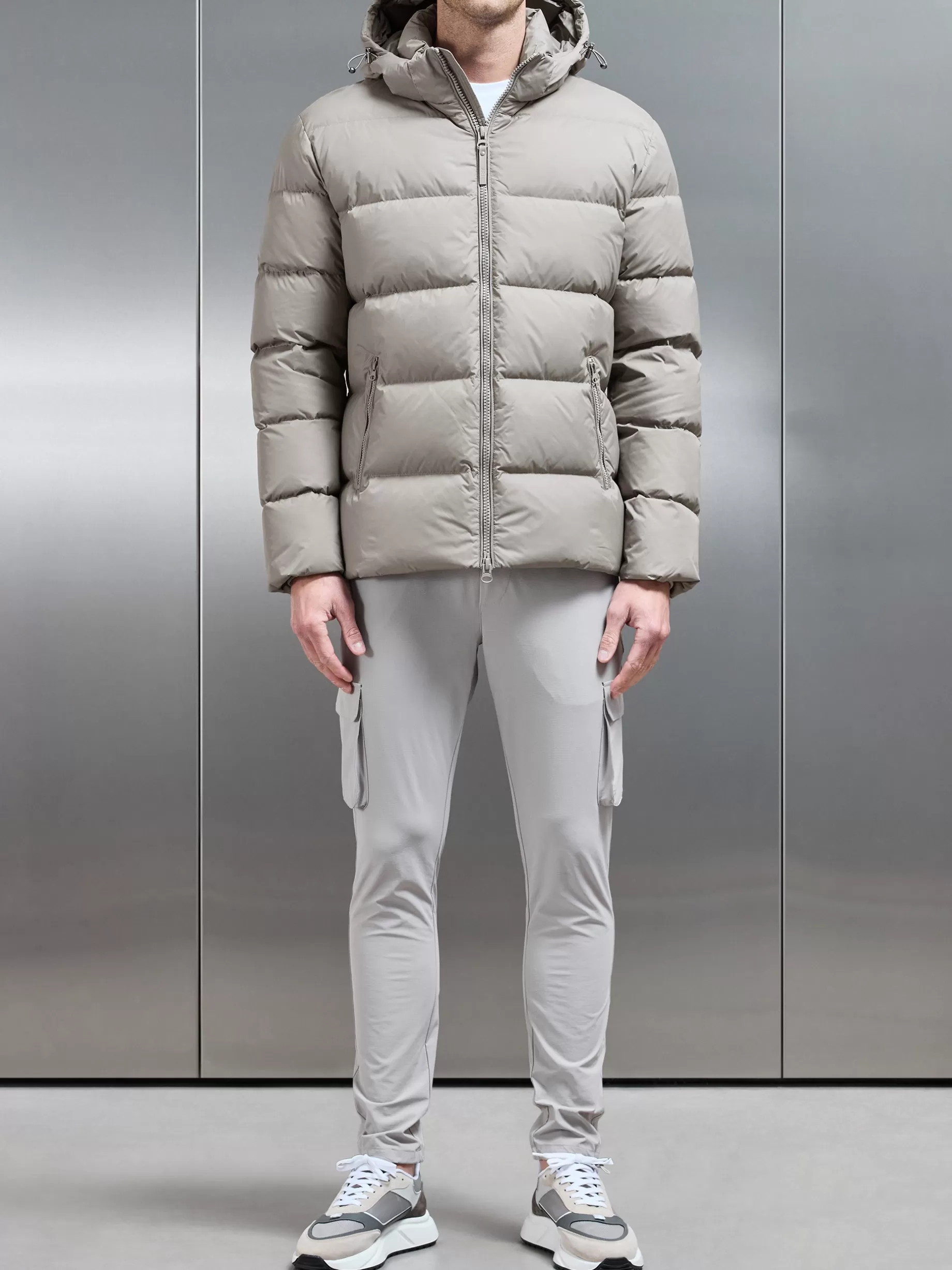 Online ARNE Short Down Jacket - Taupe