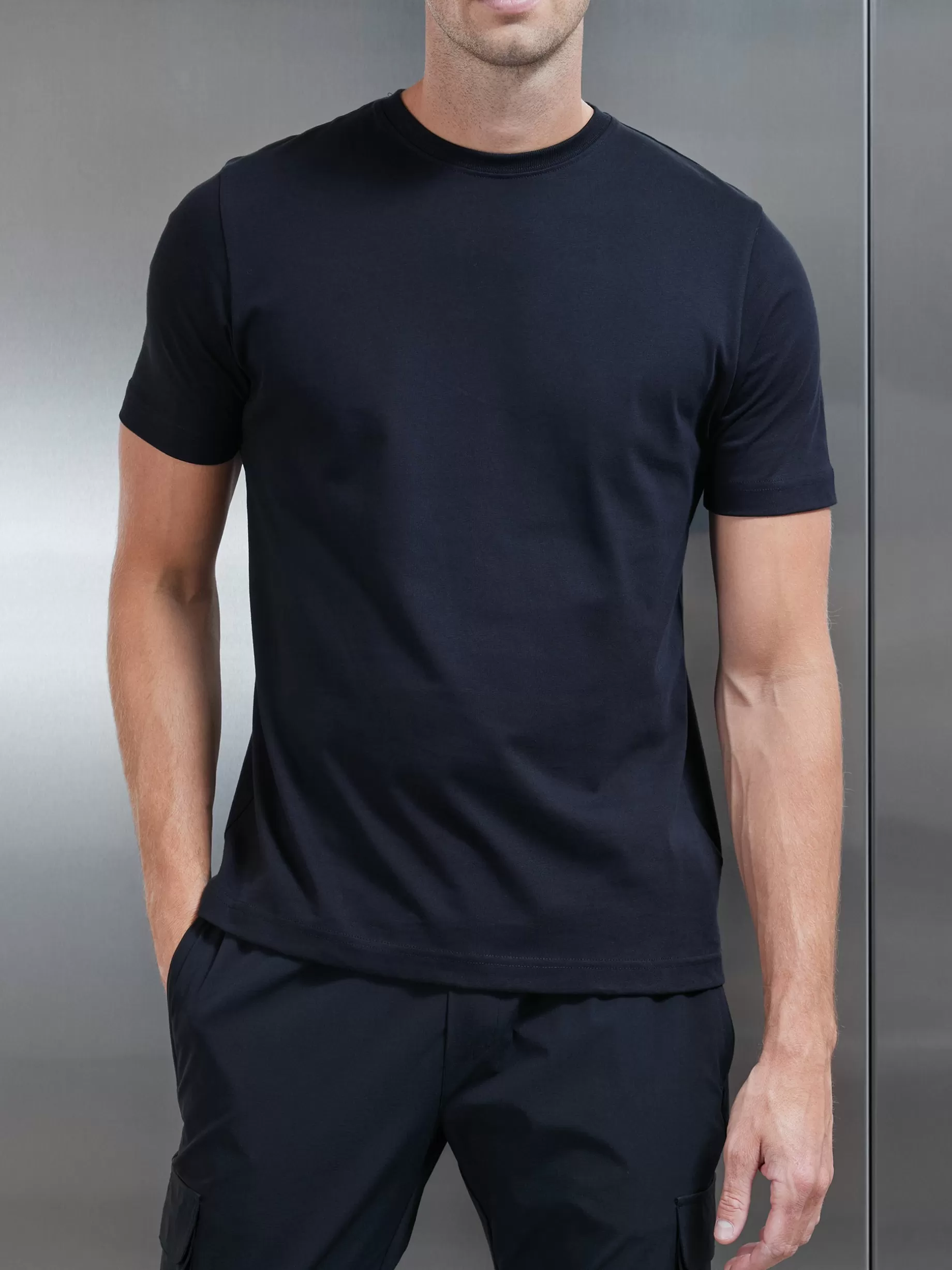 Cheap ARNE Slim Fit Cotton T-shirt - Black