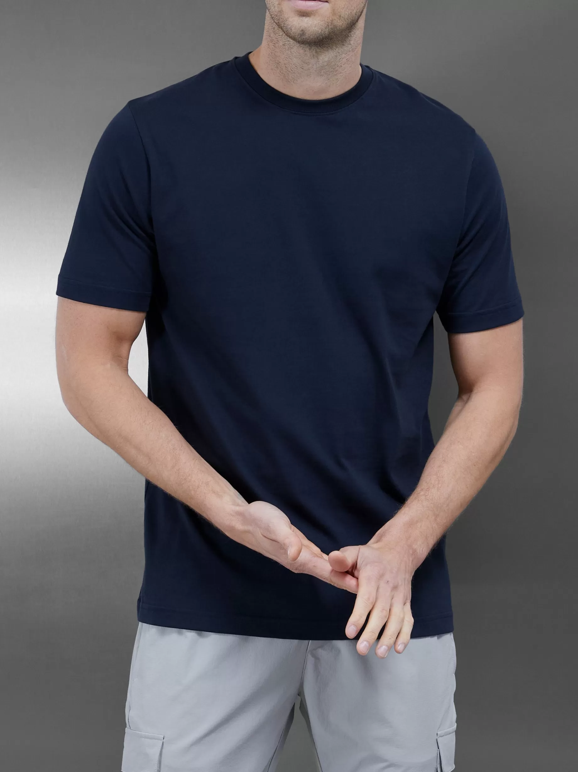 Outlet ARNE Slim Fit Cotton T-shirt - Navy