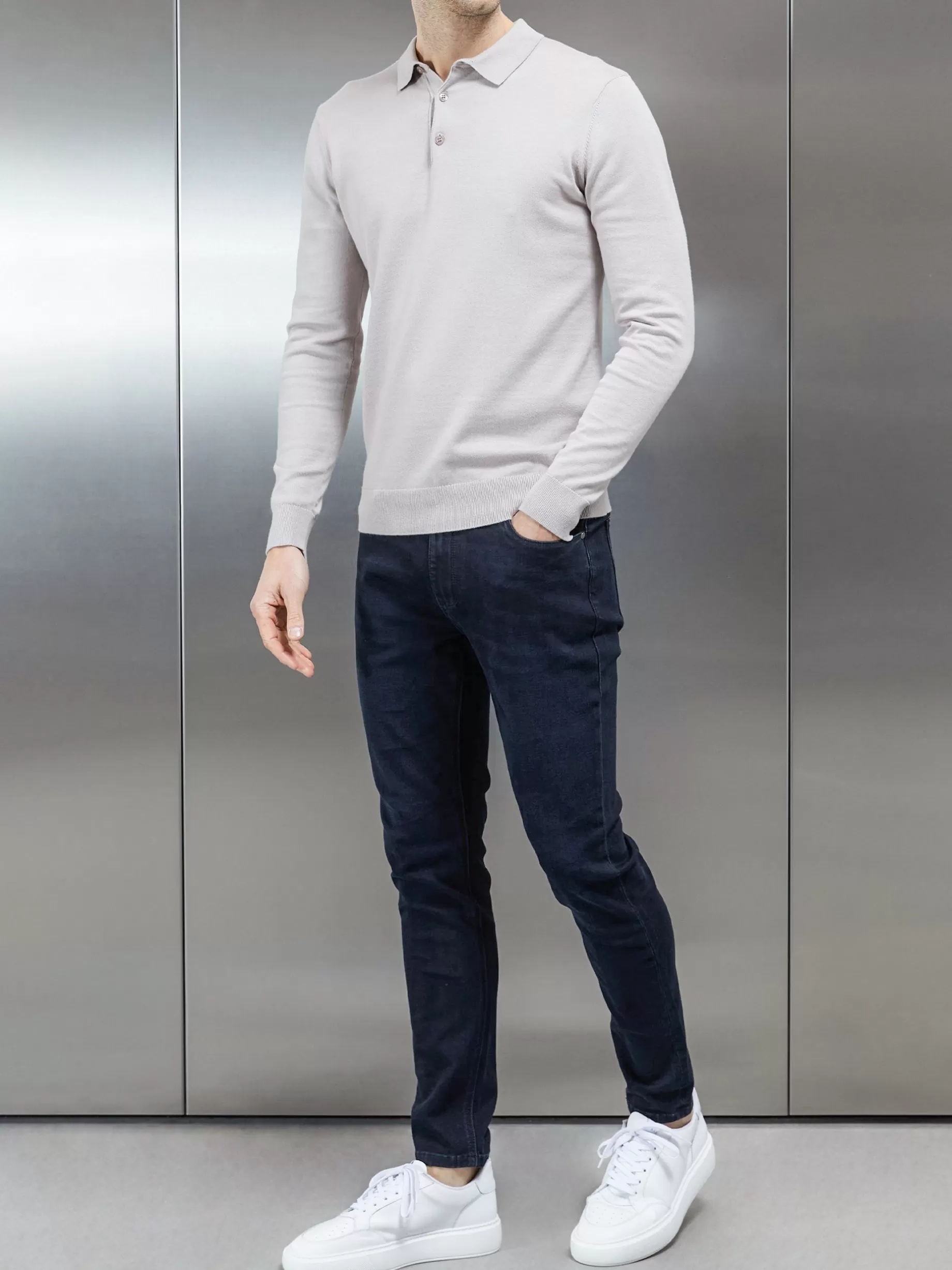 New ARNE Slim Fit Denim Jeans - Navy