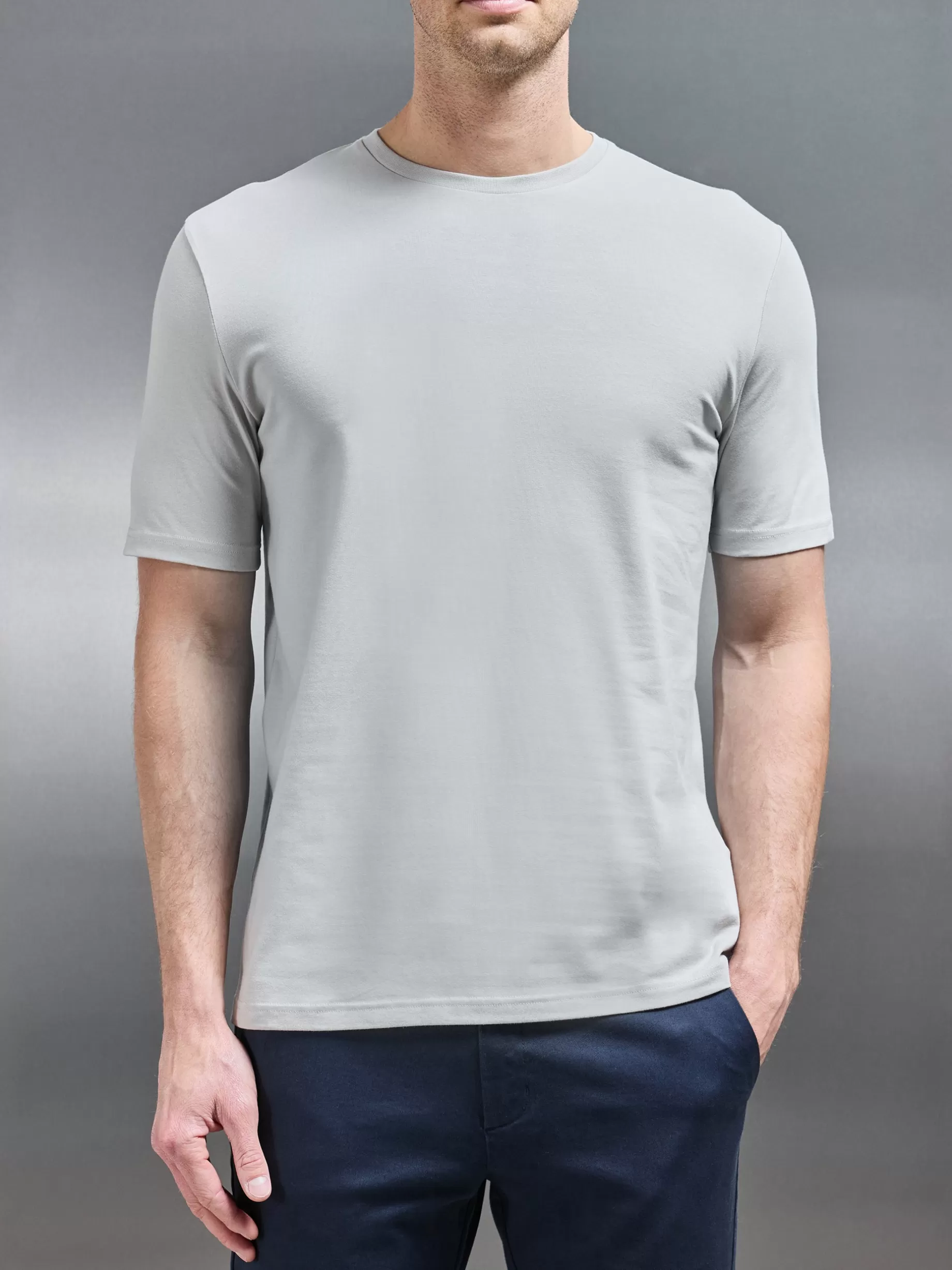 Best Sale ARNE Stretch Slim Fit Cotton T-Shirt - Stone