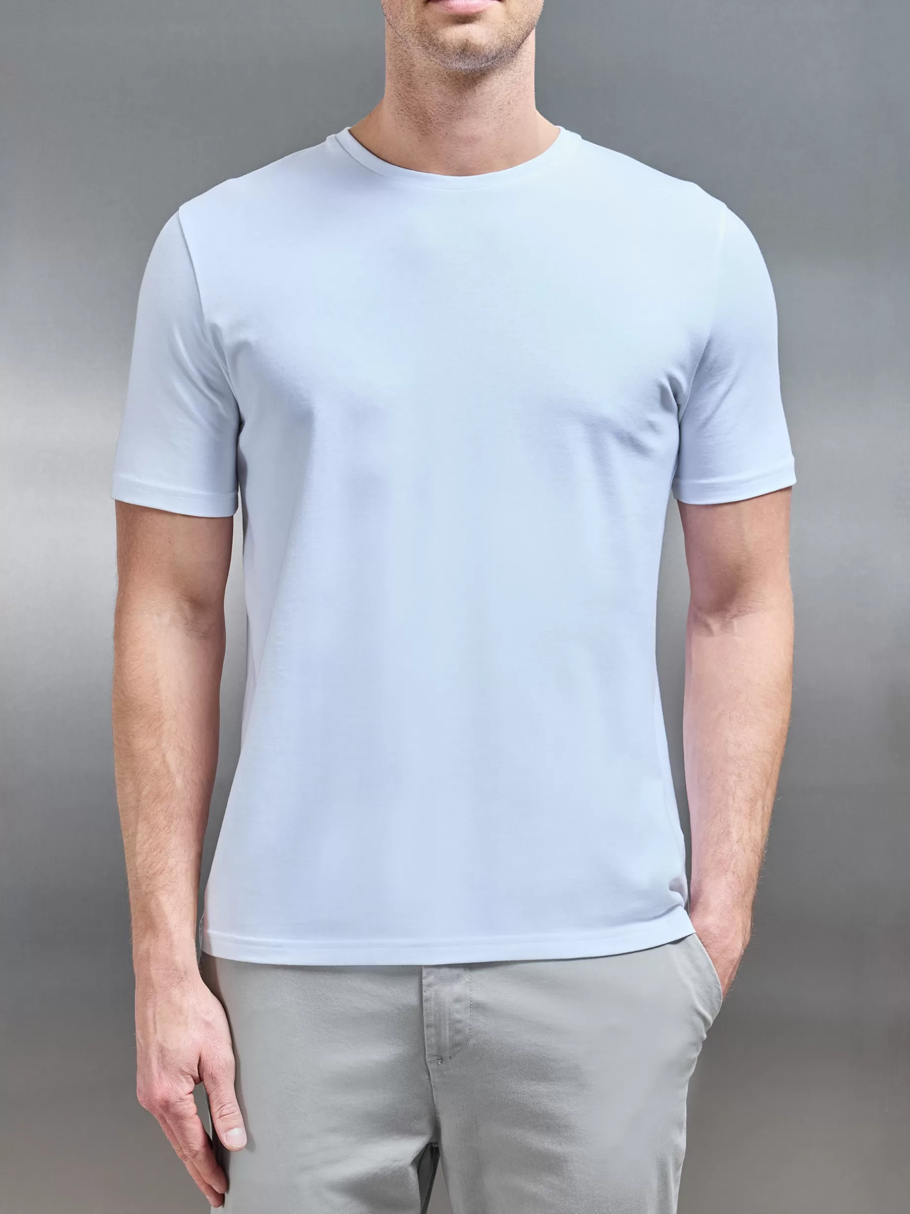 Best Sale ARNE Stretch Slim Fit Cotton T-Shirt - White