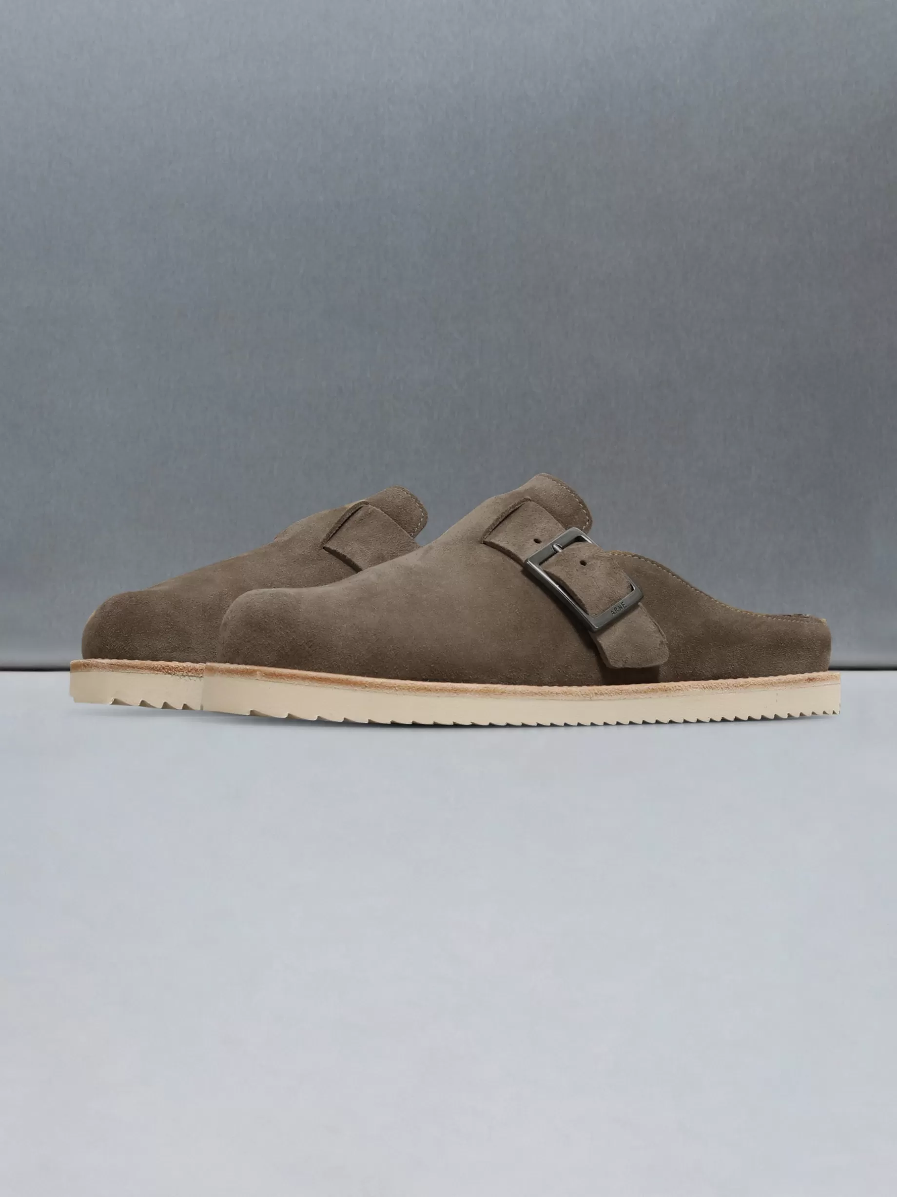 Sale ARNE Suede Mule - Taupe