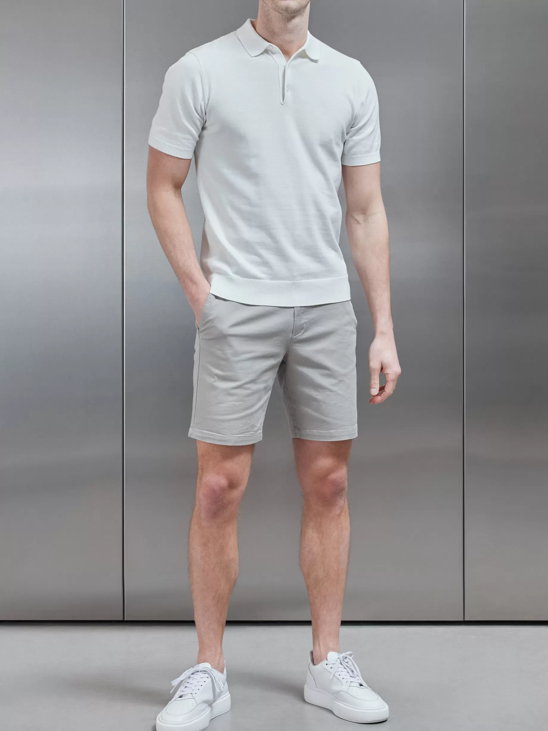 Best ARNE Tailored Chino Short - Stone