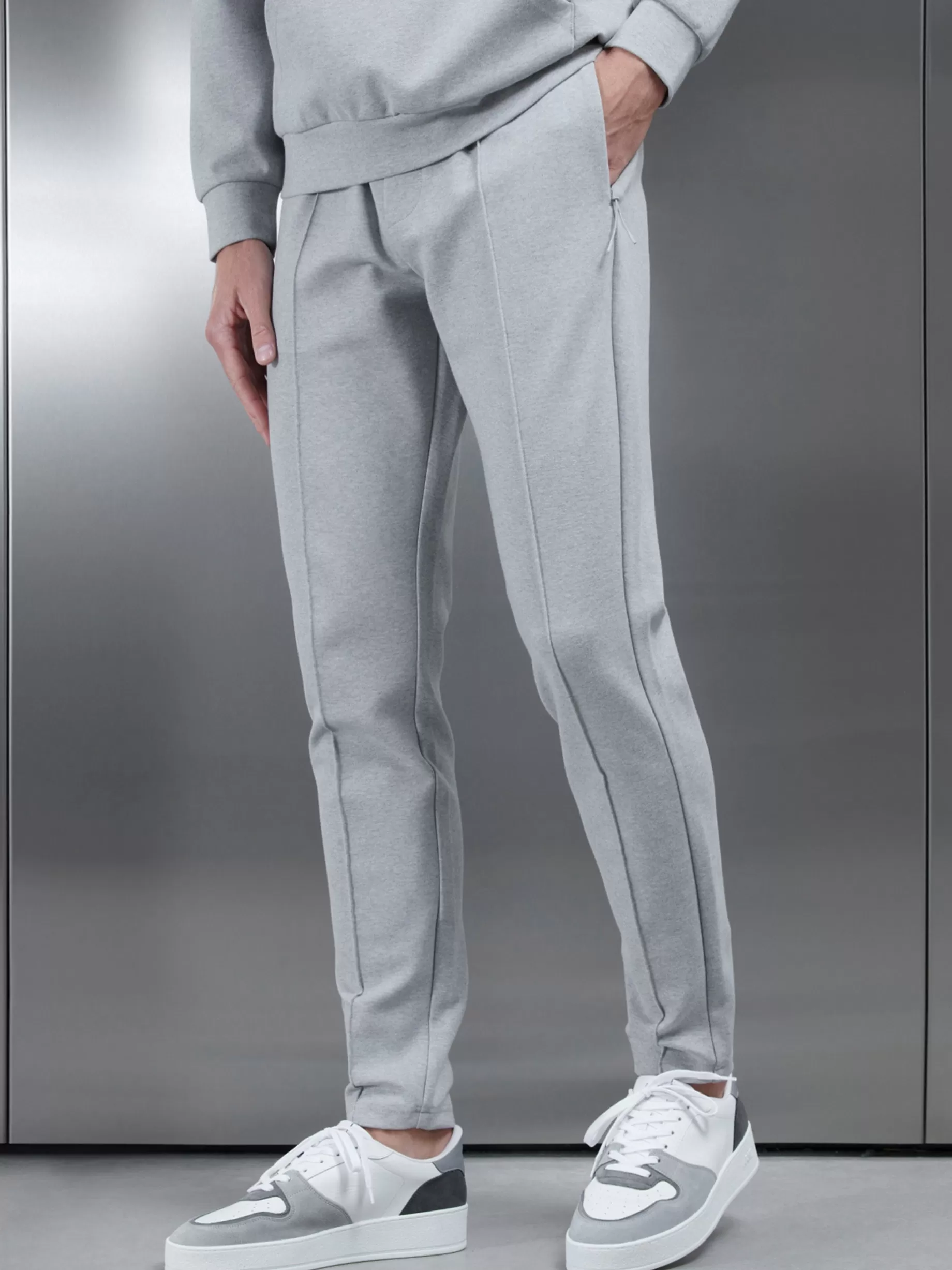 Cheap ARNE Technical Jersey Jogger - Marl Grey MarlGrey