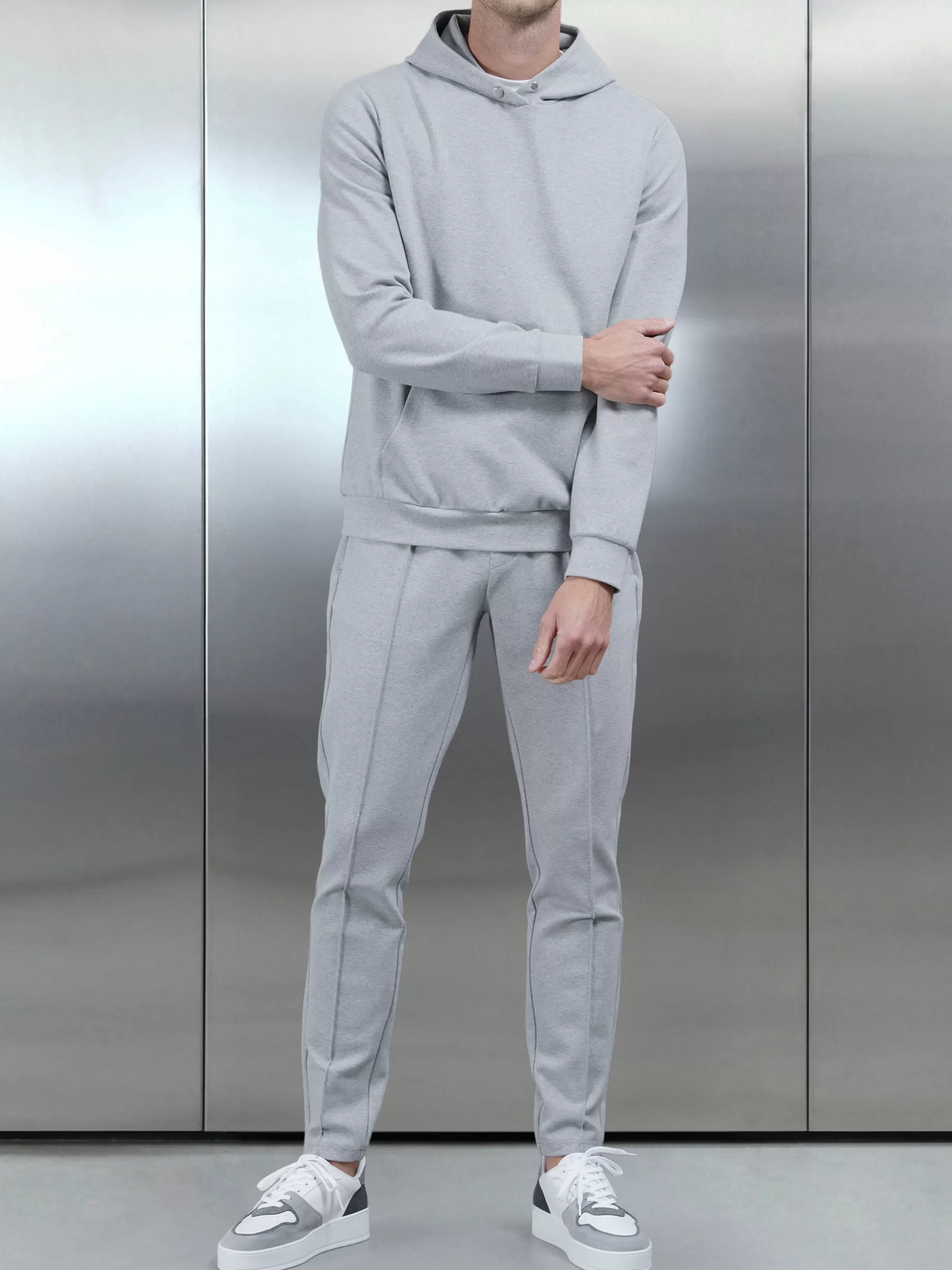 Cheap ARNE Technical Jersey Jogger - Marl Grey MarlGrey