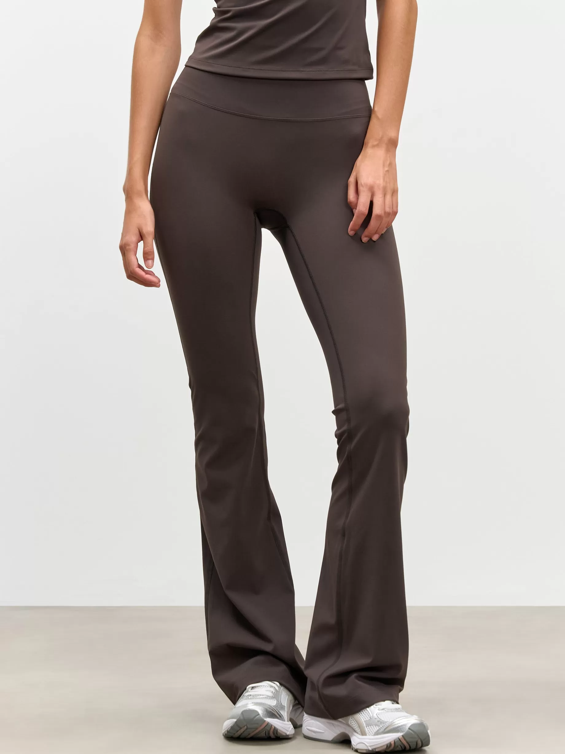 New ARNE Womens Active Flared Legging - Brown