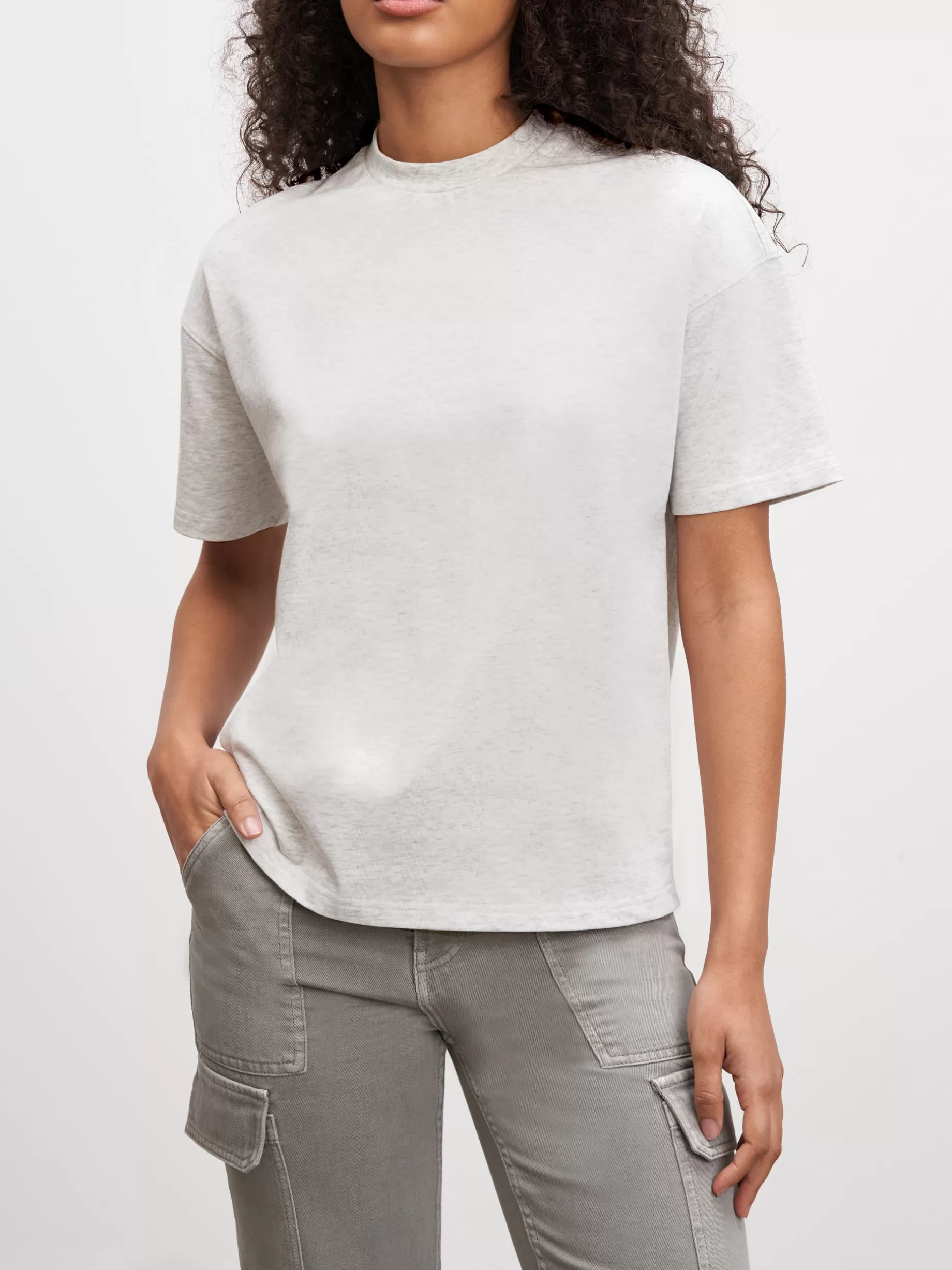 Store ARNE Womens Relaxed T-Shirt - Marl Grey MarlGrey